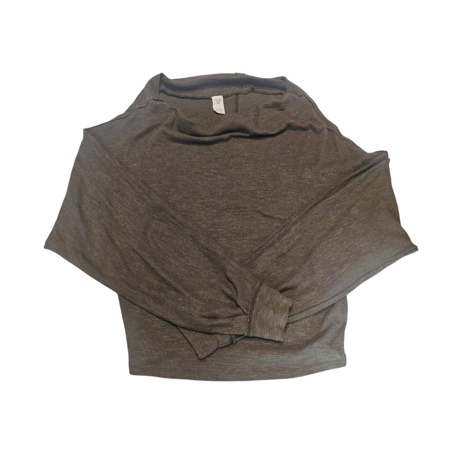 Free People We The Free People Skyline Thermal Olive Green Top Slouchy M Size M / US 6-8 / IT 42-44 - 2 Thumbnail