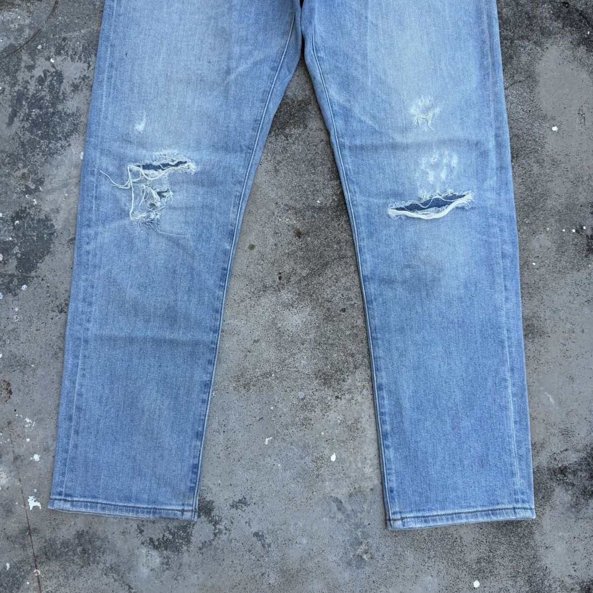 Black Label × Japanese Brand × Jean VINTAGE JAPANESE FADED RIPPED JEANS DENIM PANTS Size US 35 - 4 Thumbnail