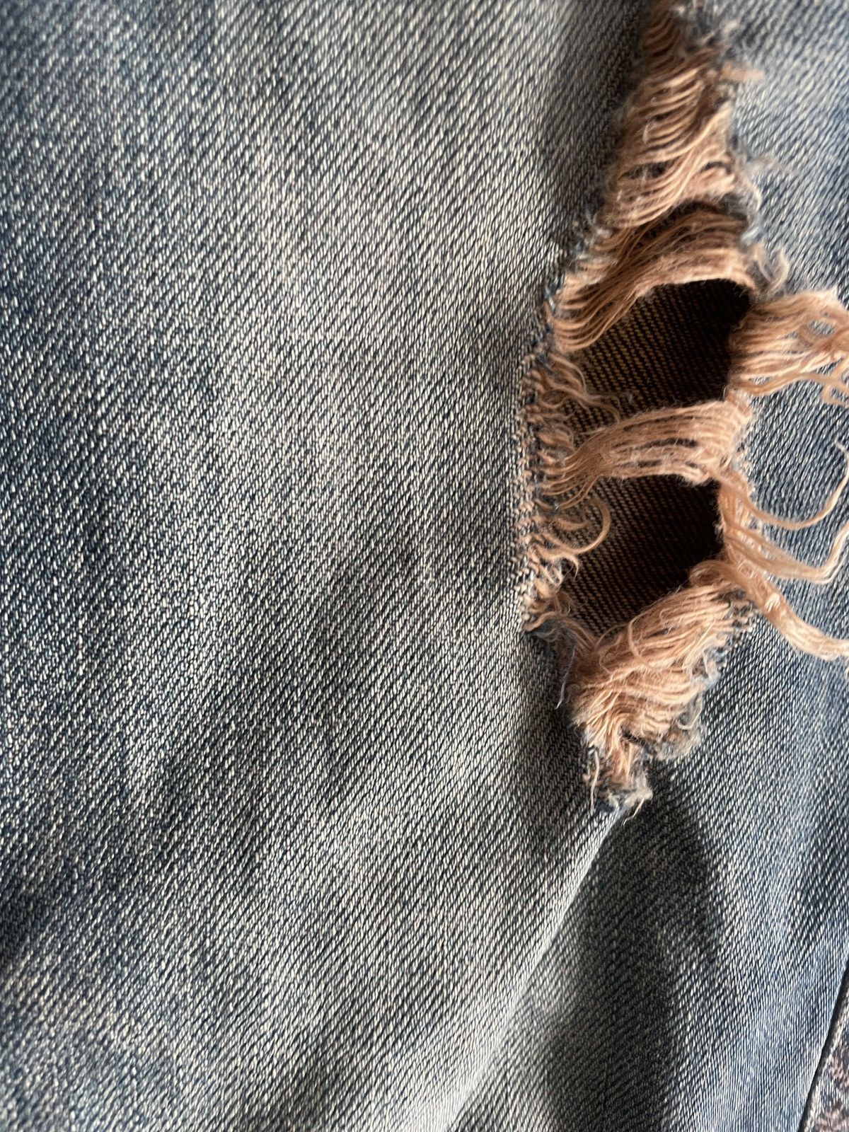 If Six Was Nine 2000s Japanese archive Vkei Distressed Flare Mud-wash Jeans Size US 30 / EU 46 - 9 Thumbnail