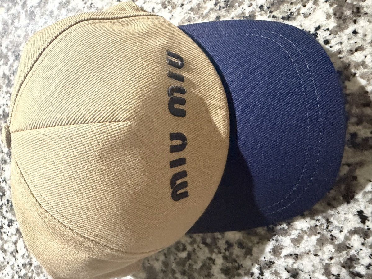 Miu Miu Miu Miu Drill Cap Size ONE SIZE - 2 Thumbnail