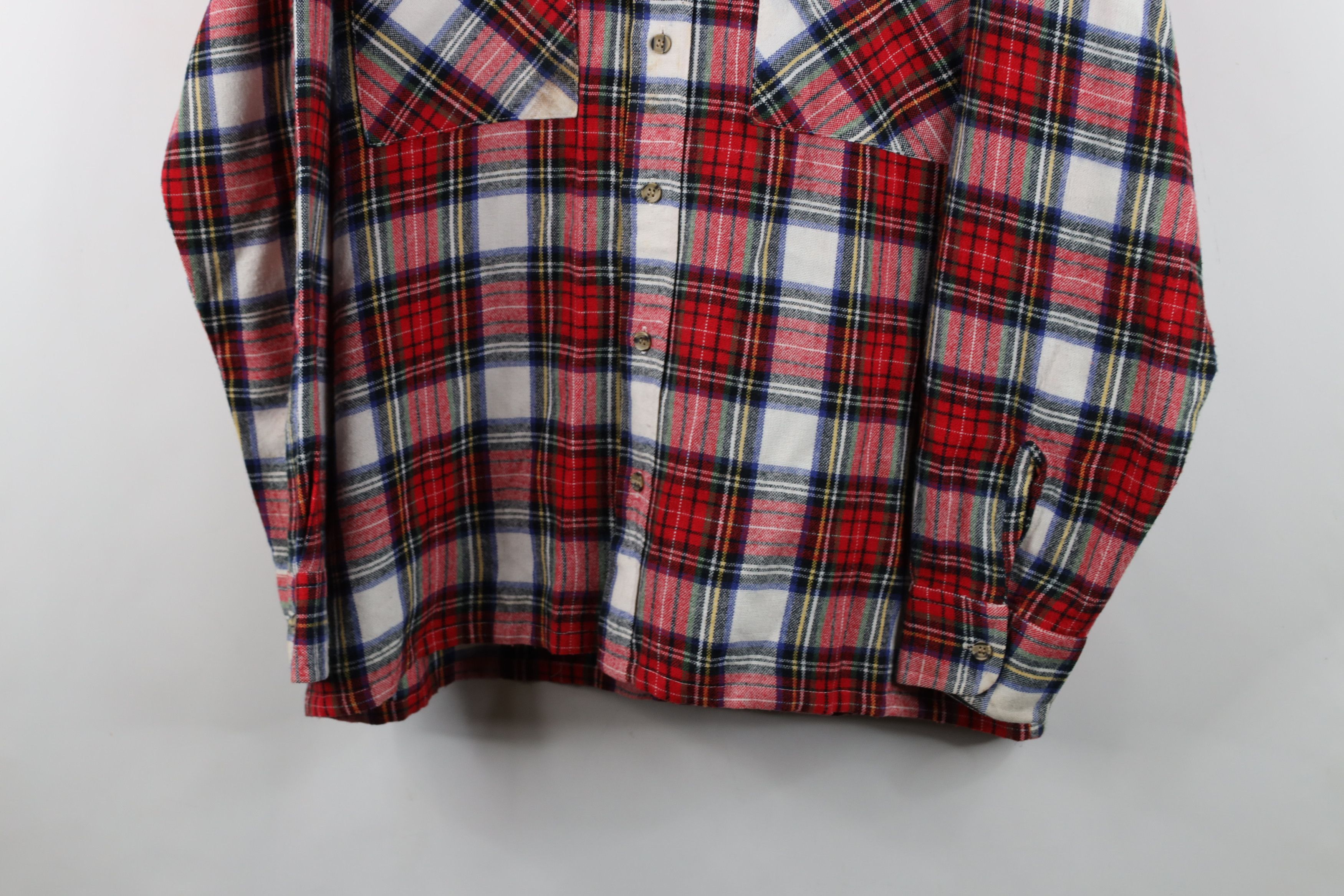 Vintage Vintage 80s 90s Streetwear Pocket Knit Collared Button Shirt Size US L / EU 52-54 / 3 - 3 Thumbnail