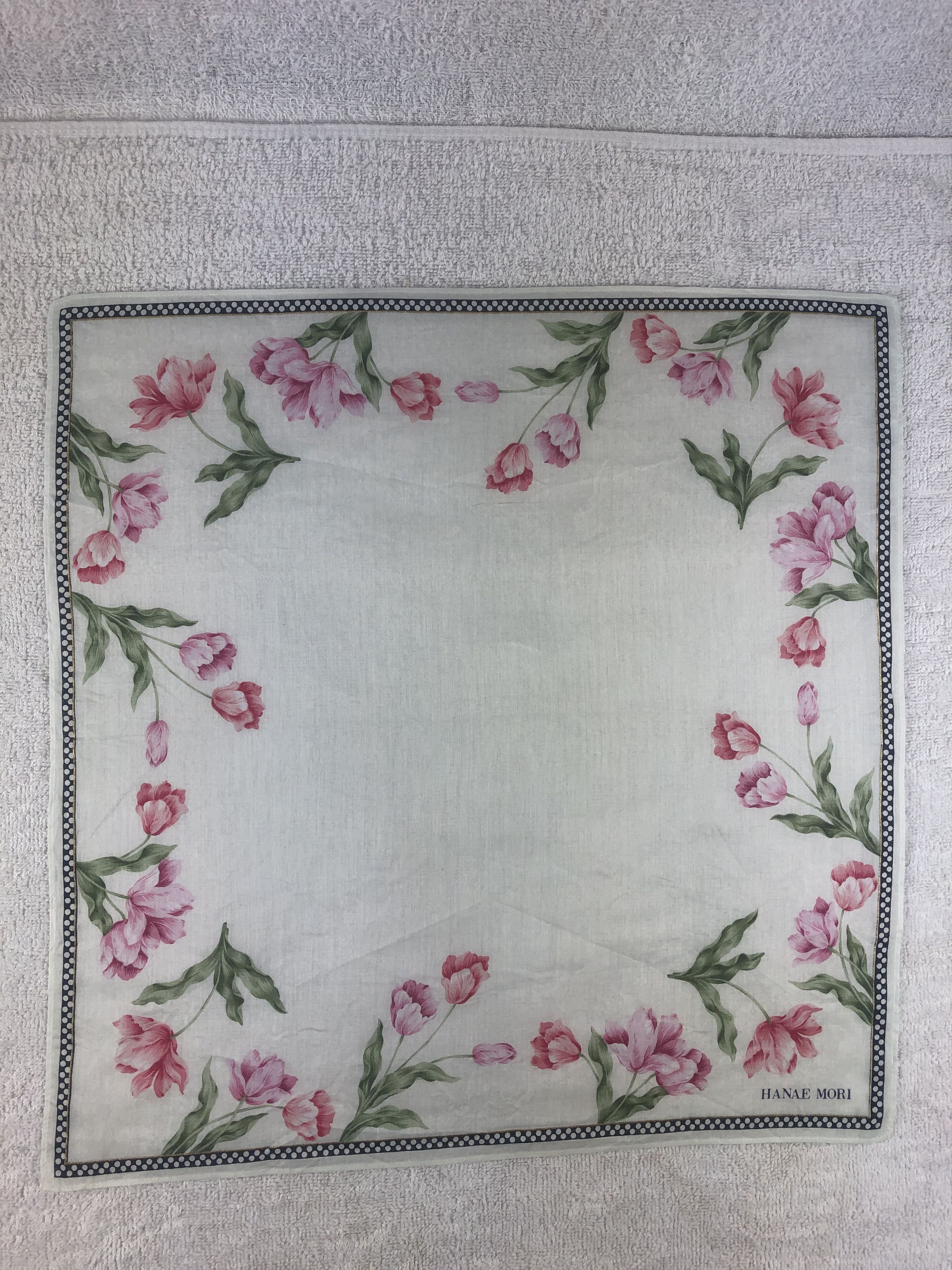 Hanae Mori × Japanese Brand × Vintage Hanae Mori Handkerchief / Bandana / Neckerchief Size ONE SIZE - 3 Thumbnail