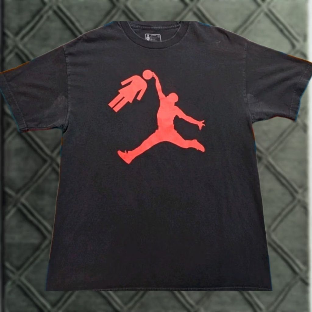 Girl Skateboards VINTAGE Girl Skateboards Eric Koston Air Jordan Shirt USA Skate Large Black Size US L / EU 52-54 / 3 - 1 Thumbnail
