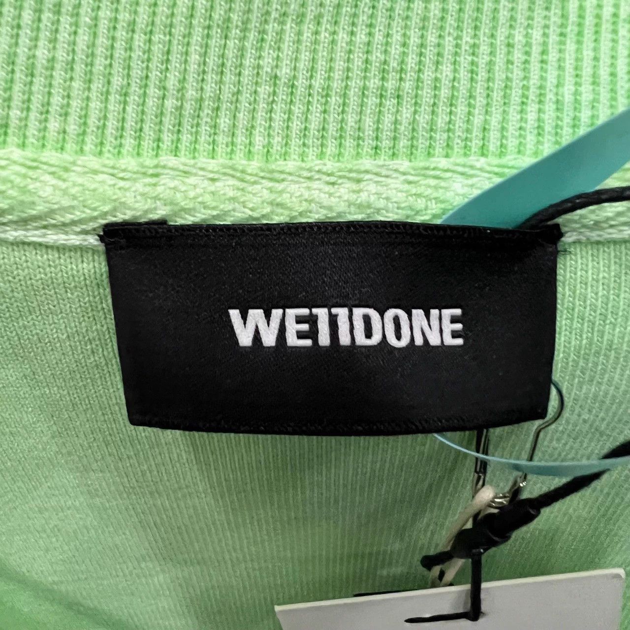 WE11DONE WE11DONE V-neck logo short sleeve green M new Size M / US 6-8 / IT 42-44 - 3 Thumbnail