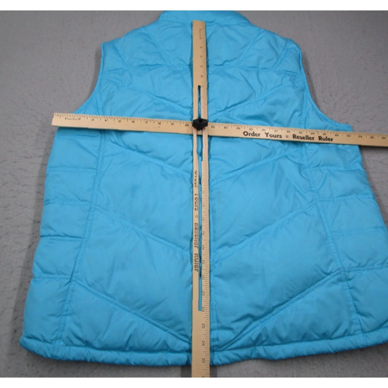 Vintage Cabelas Vest Women XL Blue Goose Down 650 Full Zip Puffer Travel Gorpcore Size XL / US 12-14 / IT 48-50 - 7 Thumbnail
