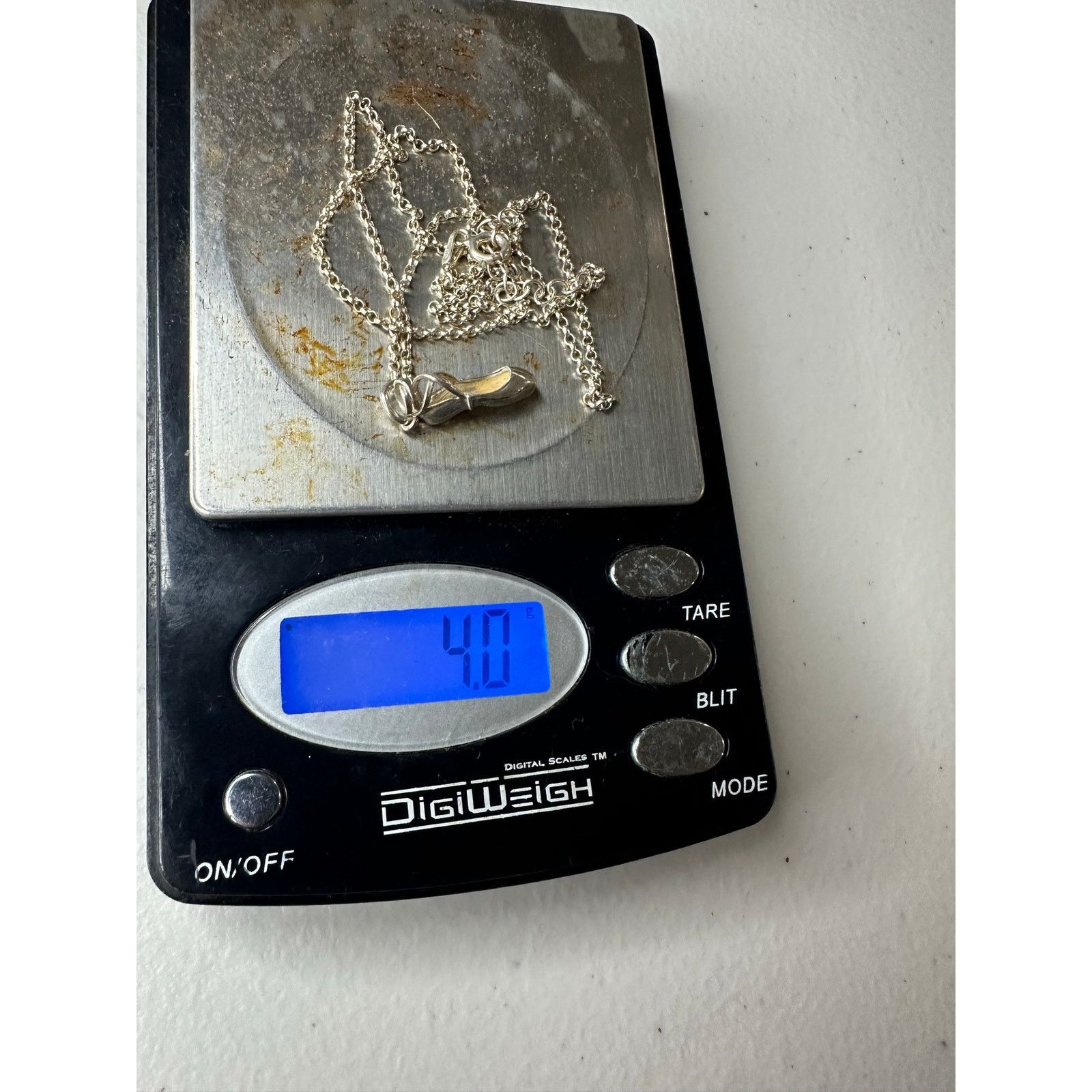 & Other Stories 925 Sterling Silver Ballet Pointe Shoe Slipper Pendant Size ONE SIZE - 6 Thumbnail