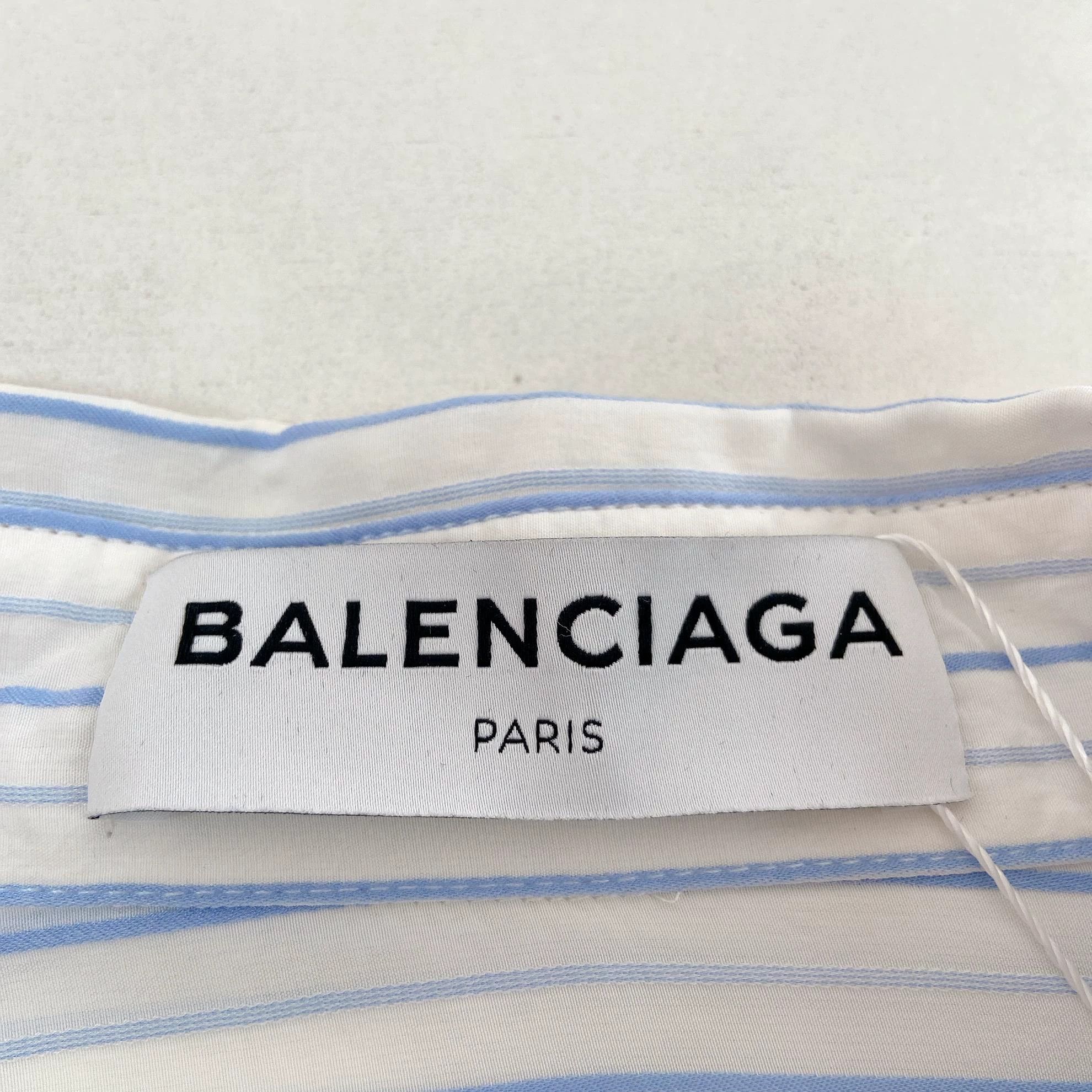 Balenciaga Balenciaga Irregular Stripe Shirt 34 Size XXS / US 00 / IT 34 - 6 Thumbnail