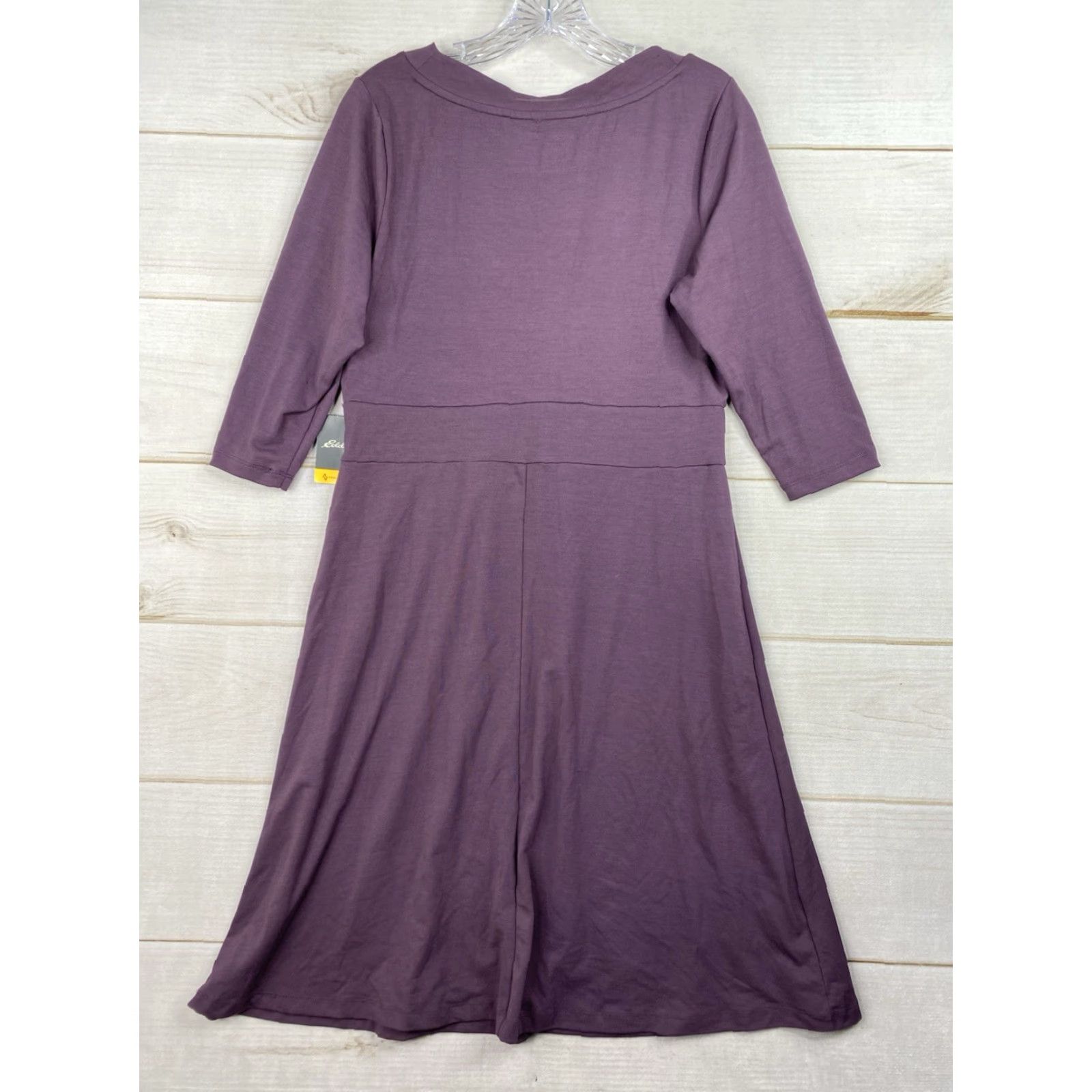 Eddie Bauer Eddie Bauer Travex Dress Women L Purple V Neck UPF 50+ Wicking Travel NWT Hiking Size L / US 10 / IT 46 - 7 Thumbnail