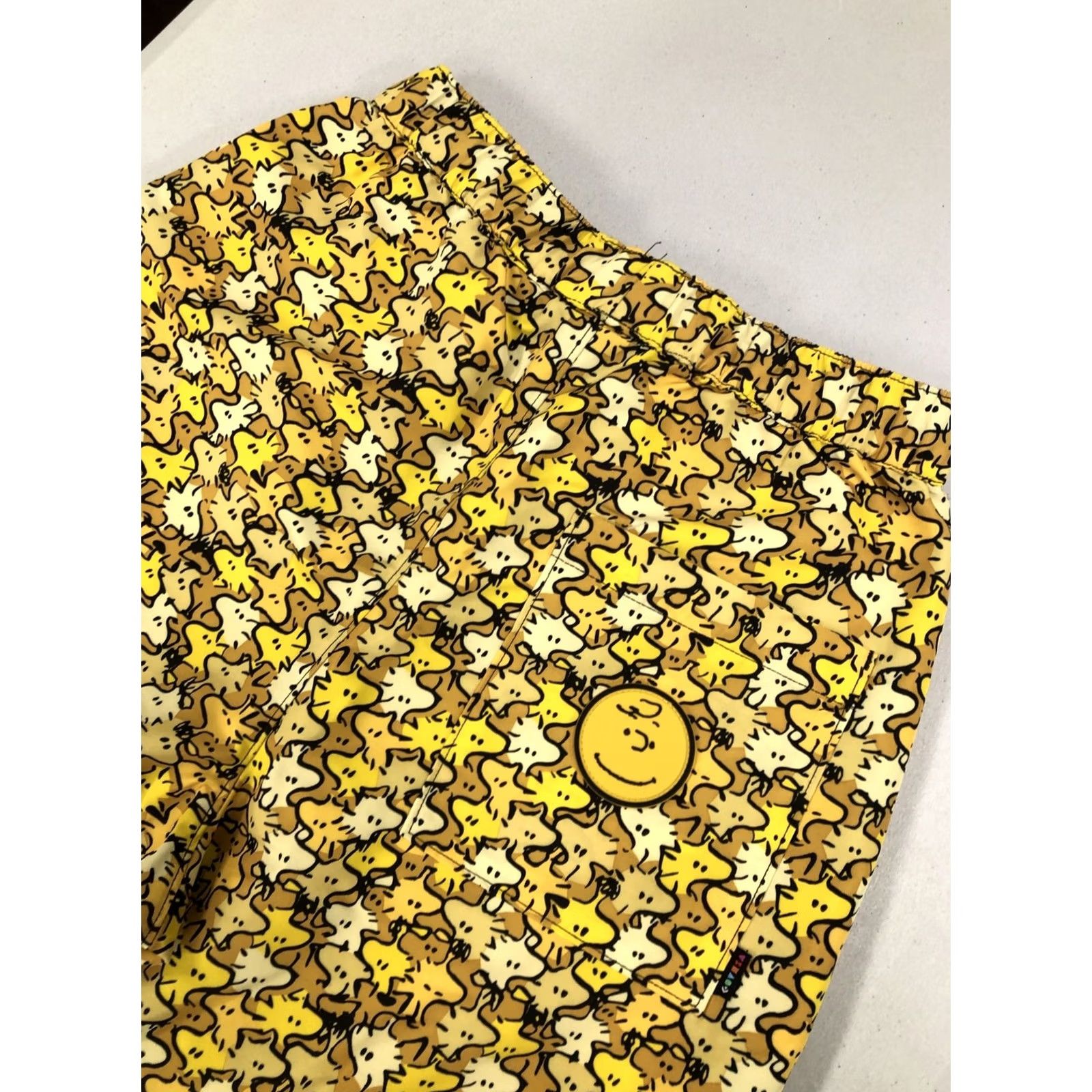 Converse Converse x Peanuts Shapes Woodstock Camo Men’s Long Shorts S Yellow Surf Skate Canvas Polyester 25 x 12 Mens Size US 29 - 5 Thumbnail