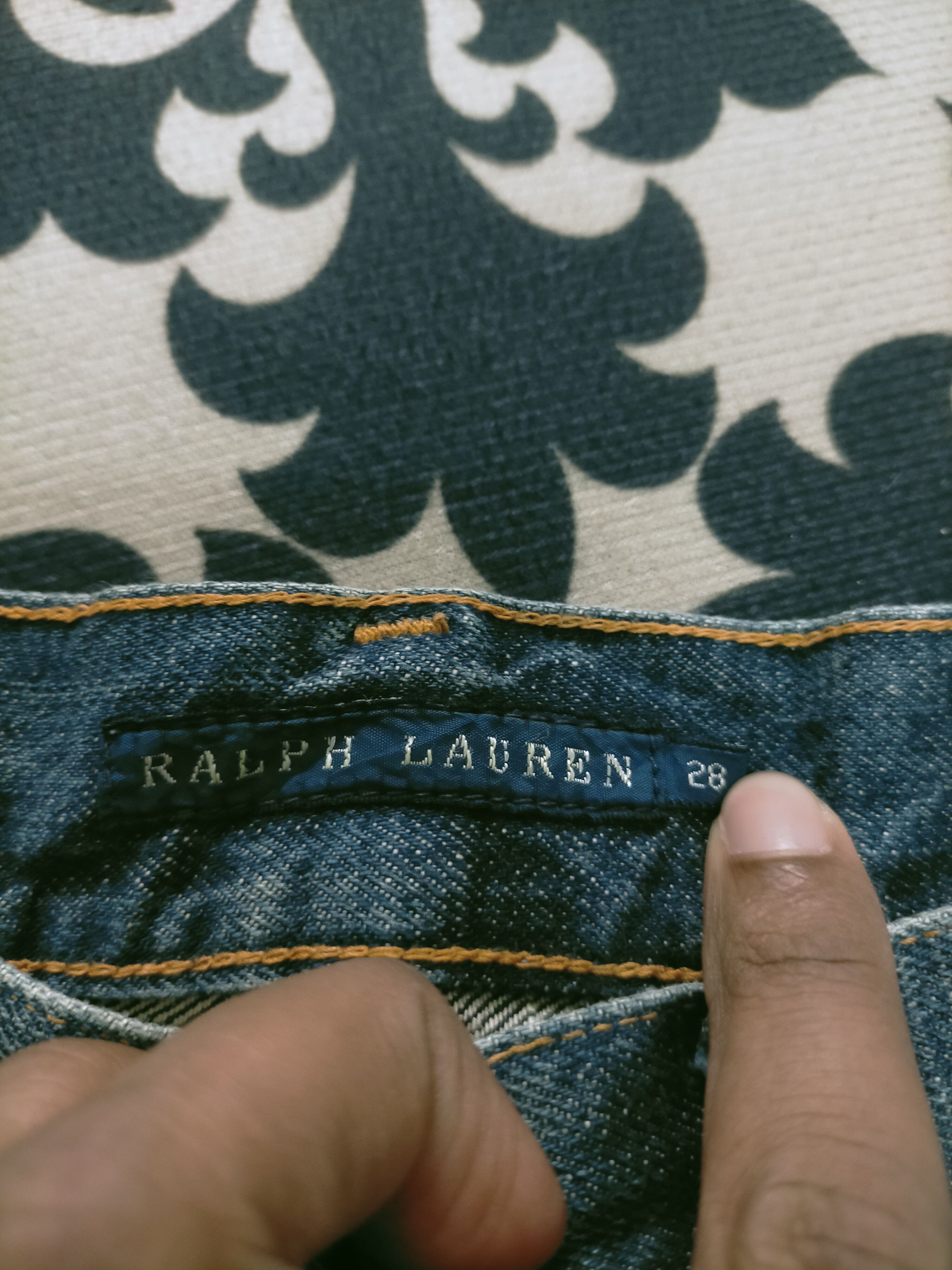 Polo Ralph Lauren × RRL Ralph Lauren × Ralph Lauren 🔥Ralph Lauren Distressed Splatter Jeans Size US 31 - 10 Thumbnail