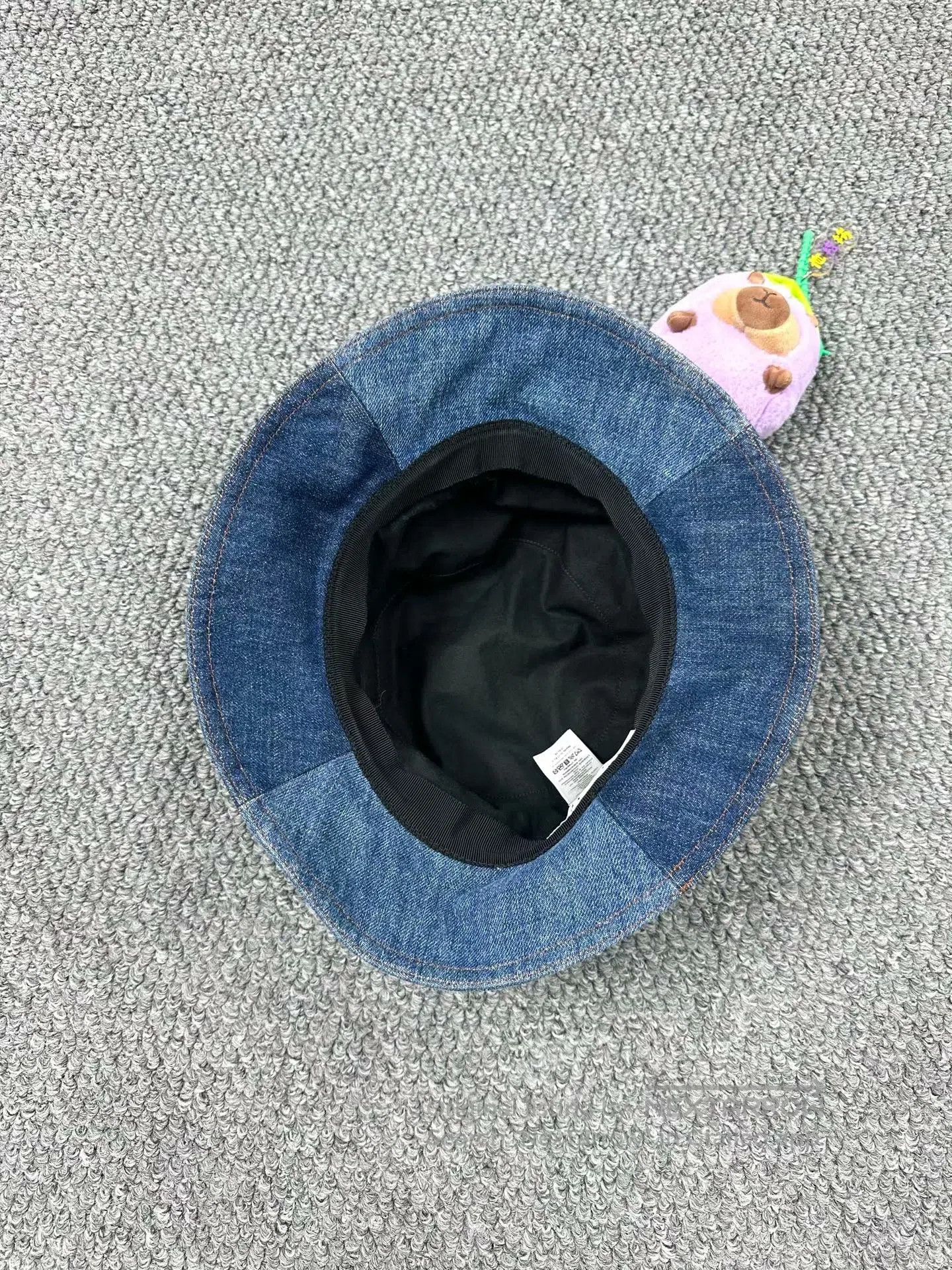 Dior Dior size 57 Blue embroidered letter logo denim fisherman' Size ONE SIZE - 3 Thumbnail