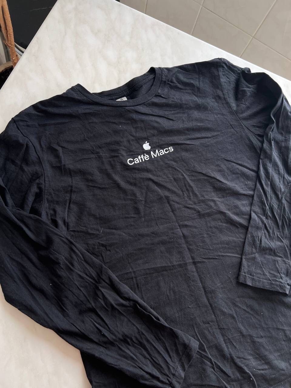 Apple × Vintage Vintage Apple Mac Caffe Promo Graphic Long Sleeve T Shirt Size US M / EU 48-50 / 2 - 2 Thumbnail