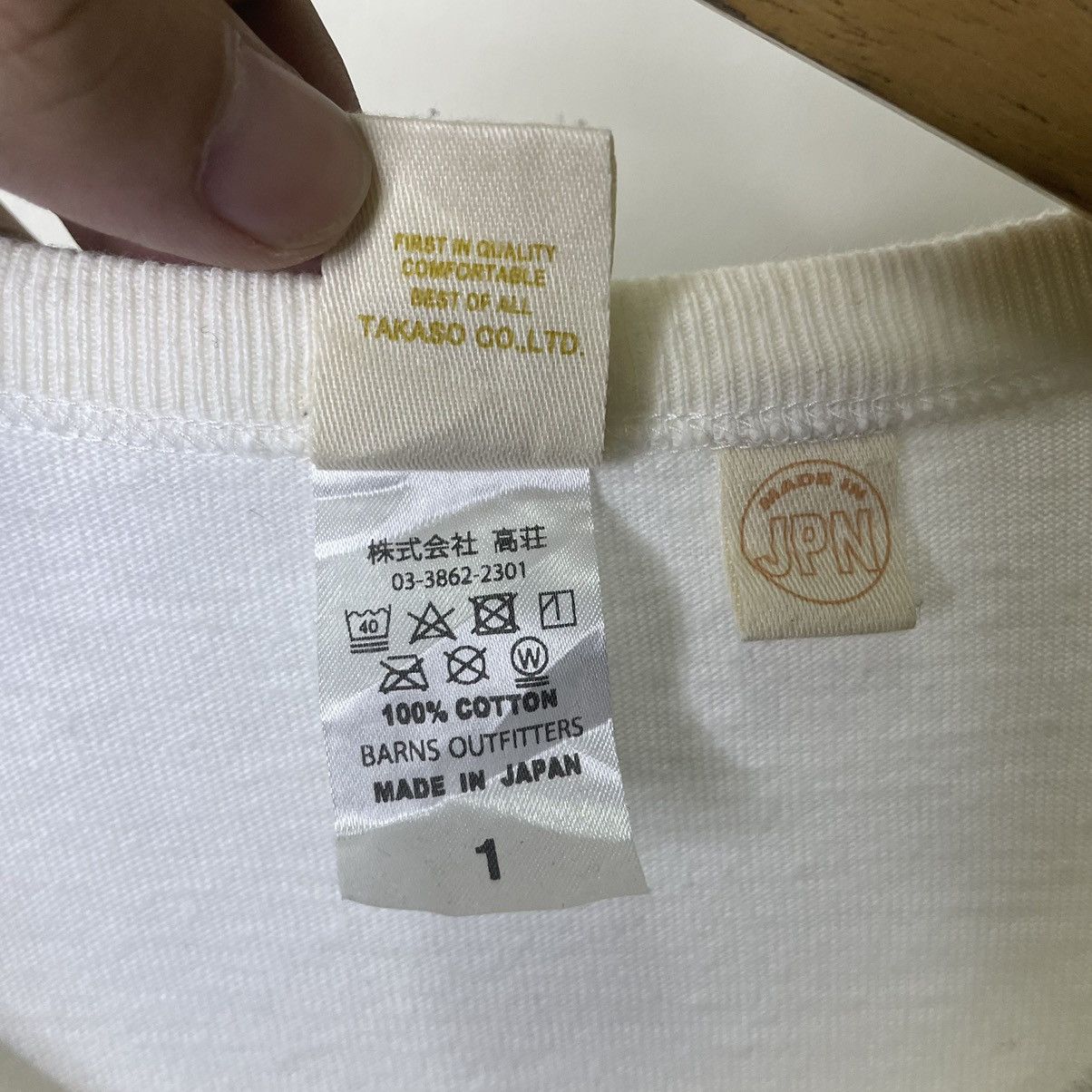 BARNS OUTFITTERS × Japanese Brand Barn Outfitters Crewneck T Shirt Made in Japan Size US M / EU 48-50 / 2 - 4 Thumbnail