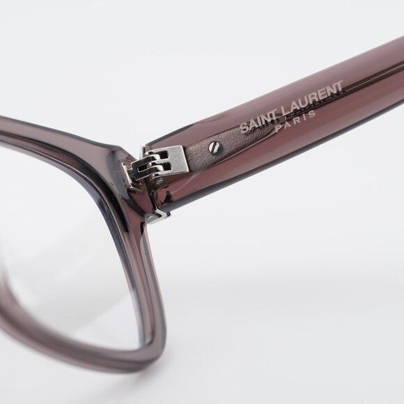 Saint Laurent Paris Saint Laurent SLM118 003 Square Eyeglasses Brown 52mm Frame Size ONE SIZE - 7 Thumbnail