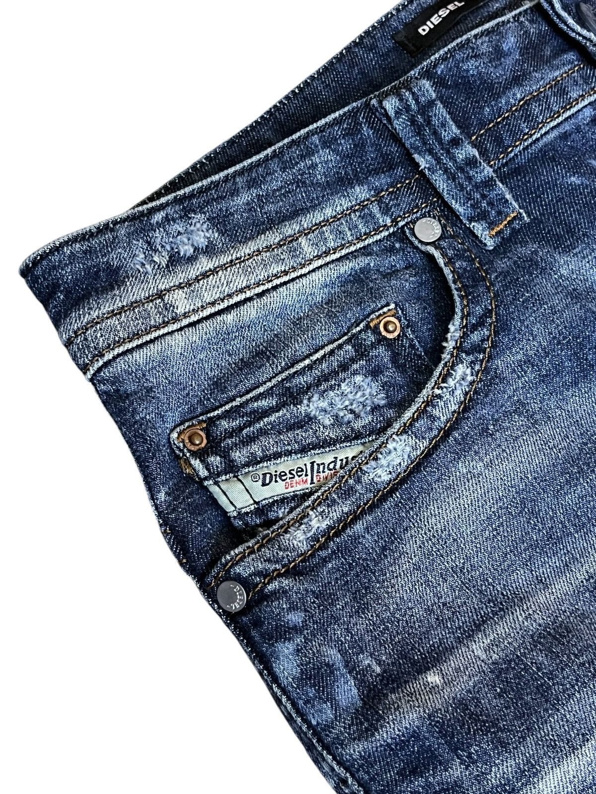 Diesel SICK🔥DIESEL SLIM SKINNY S/S 2016 DISTRESSED STYLE JEANS Size US 31 - 7 Thumbnail