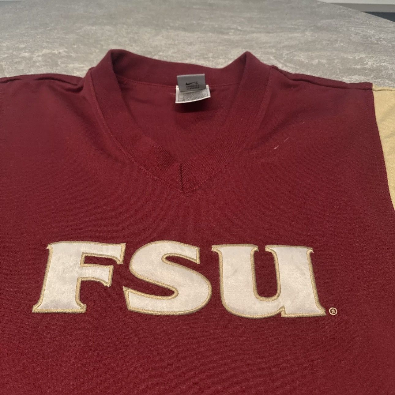 Nike × Vintage Vintage Nike Florida State Seminoles Warm Up Shooting Shirt Size US XL / EU 56 / 4 - 2 Thumbnail