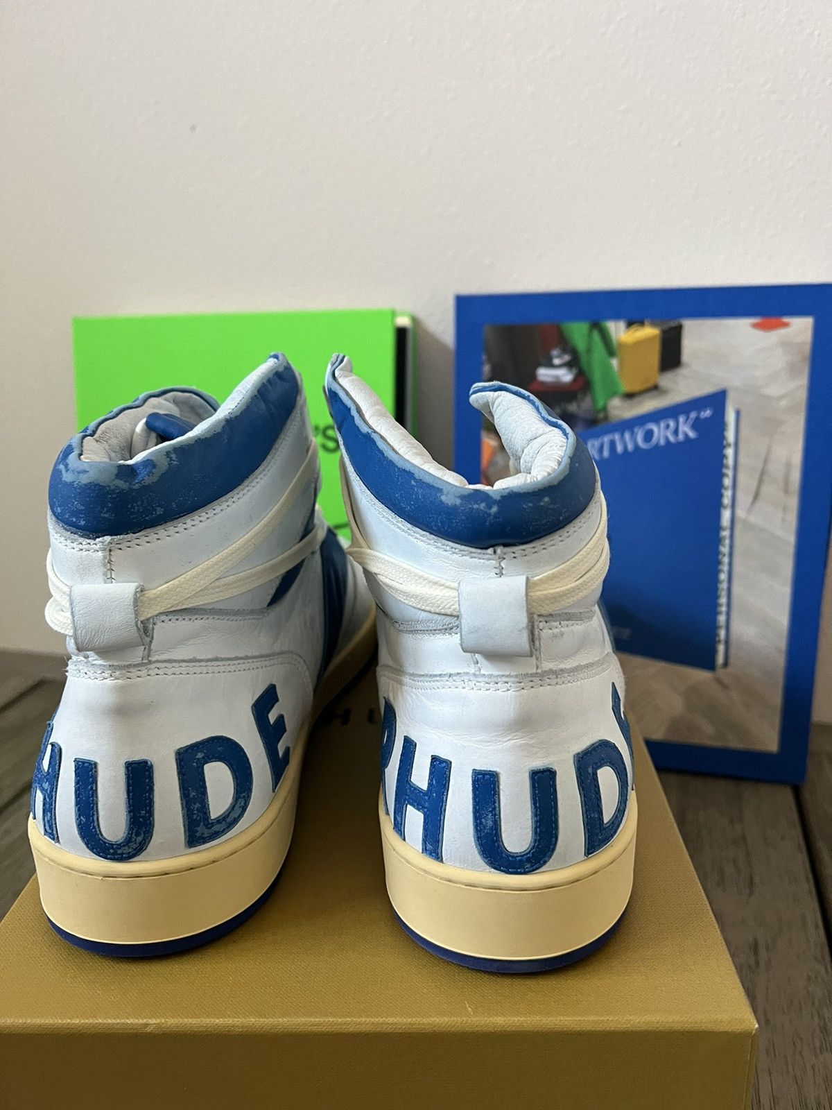 Rhude Rhude Rhecess Hi Sneakers Size US 12 / EU 45 - 8 Thumbnail