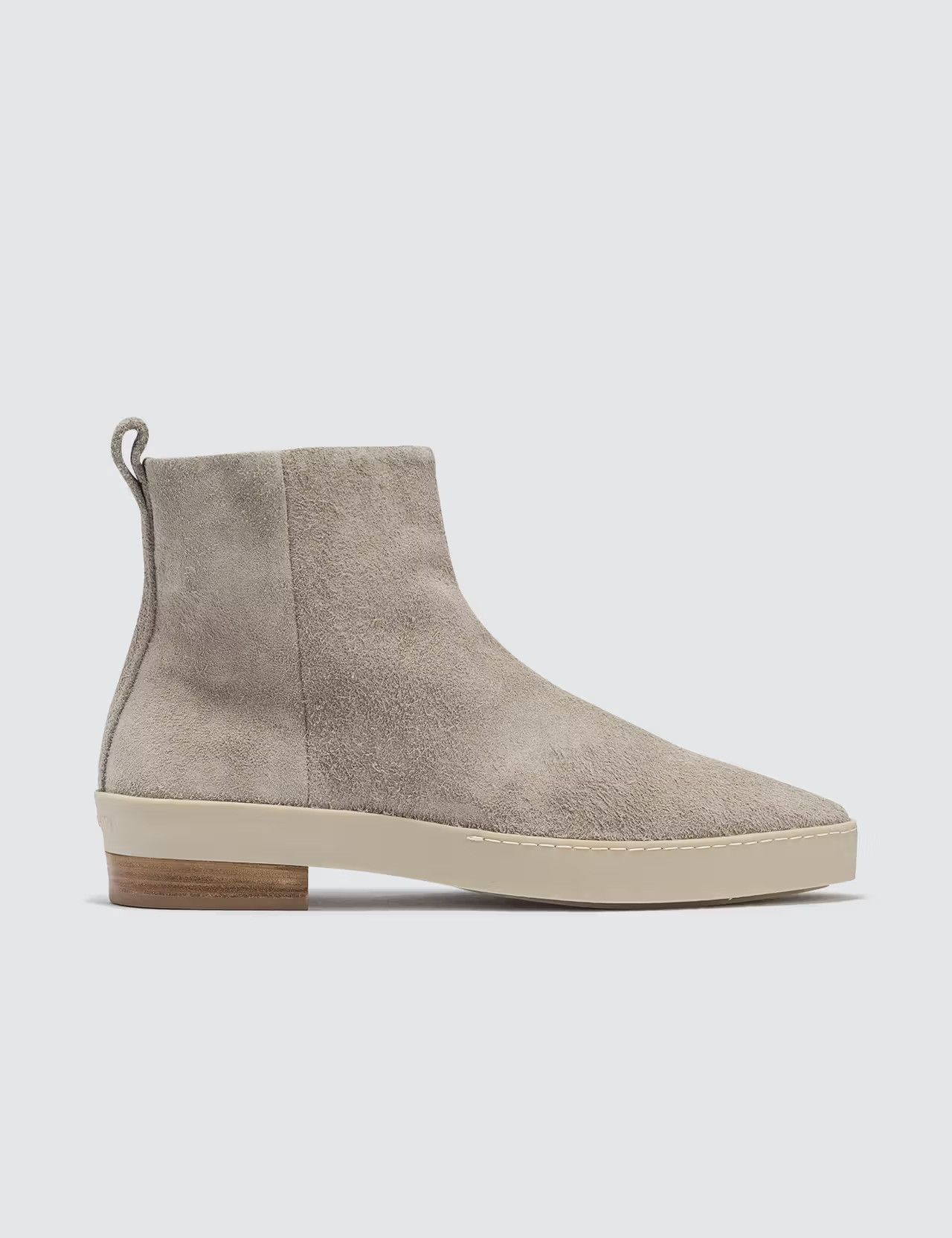 Fear of God Fear of God Grey Rough Suede Chelsea Santa Fe Boots Size US 14 / EU 47 - 1 Thumbnail