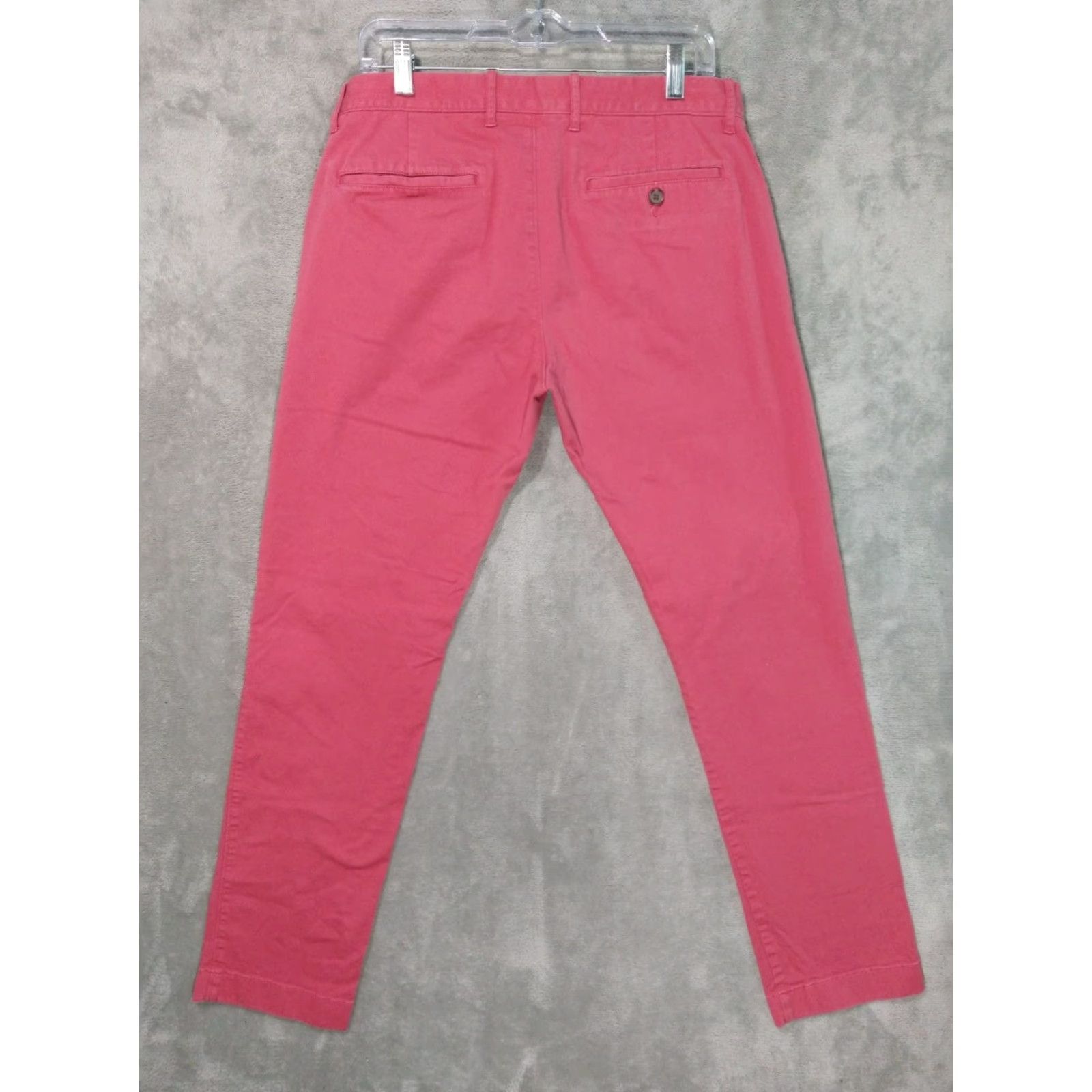 J.Crew J Crew Pants Mens 32x32 Pink Chino Flex Slim Cotton Flat Front Stretch Preppy Size US 32 / EU 48 - 2 Thumbnail