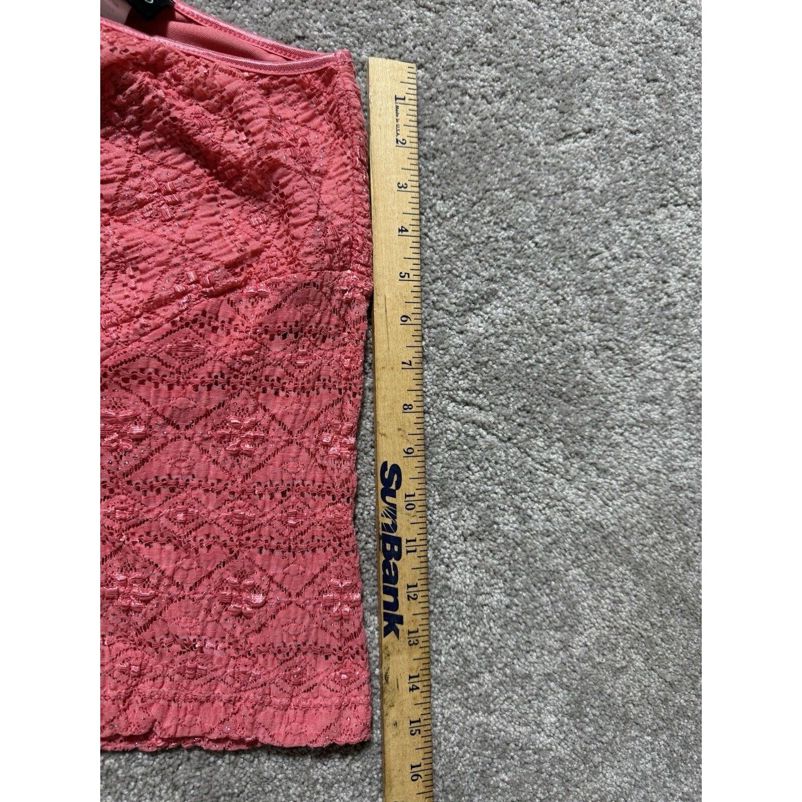 Other Vintage Top Womens Plus 4X Coral Lined Metallic Threads Size 4XL / US 24-26 - 10 Thumbnail