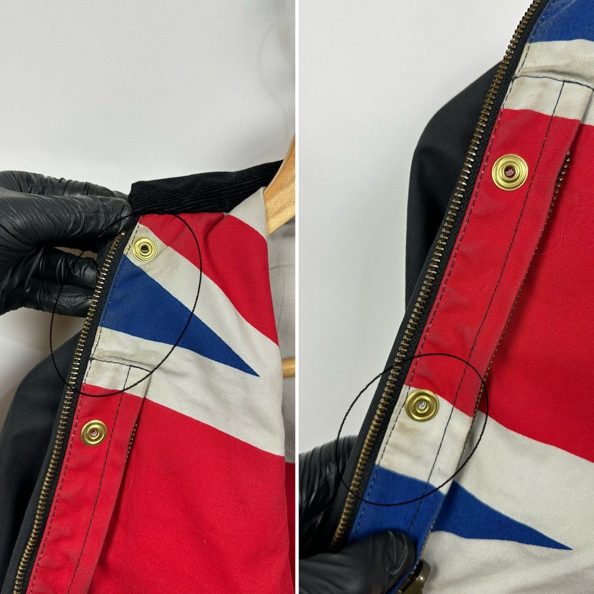 Barbour Kids Barbour Union Jack International Black Waxed Jacket Size US XXS / EU 40 - 23 Thumbnail