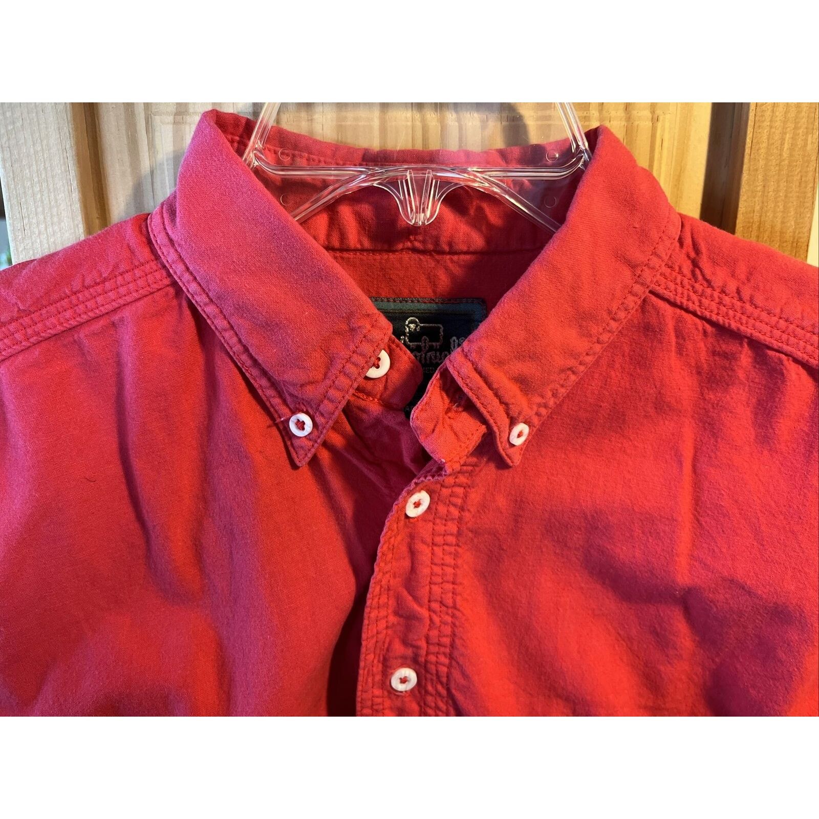 Woolrich Woolen Mills Woolrich VTG Men’s M Red Short Sleeve Button Cotton Shirt Size US M / EU 48-50 / 2 - 4 Thumbnail