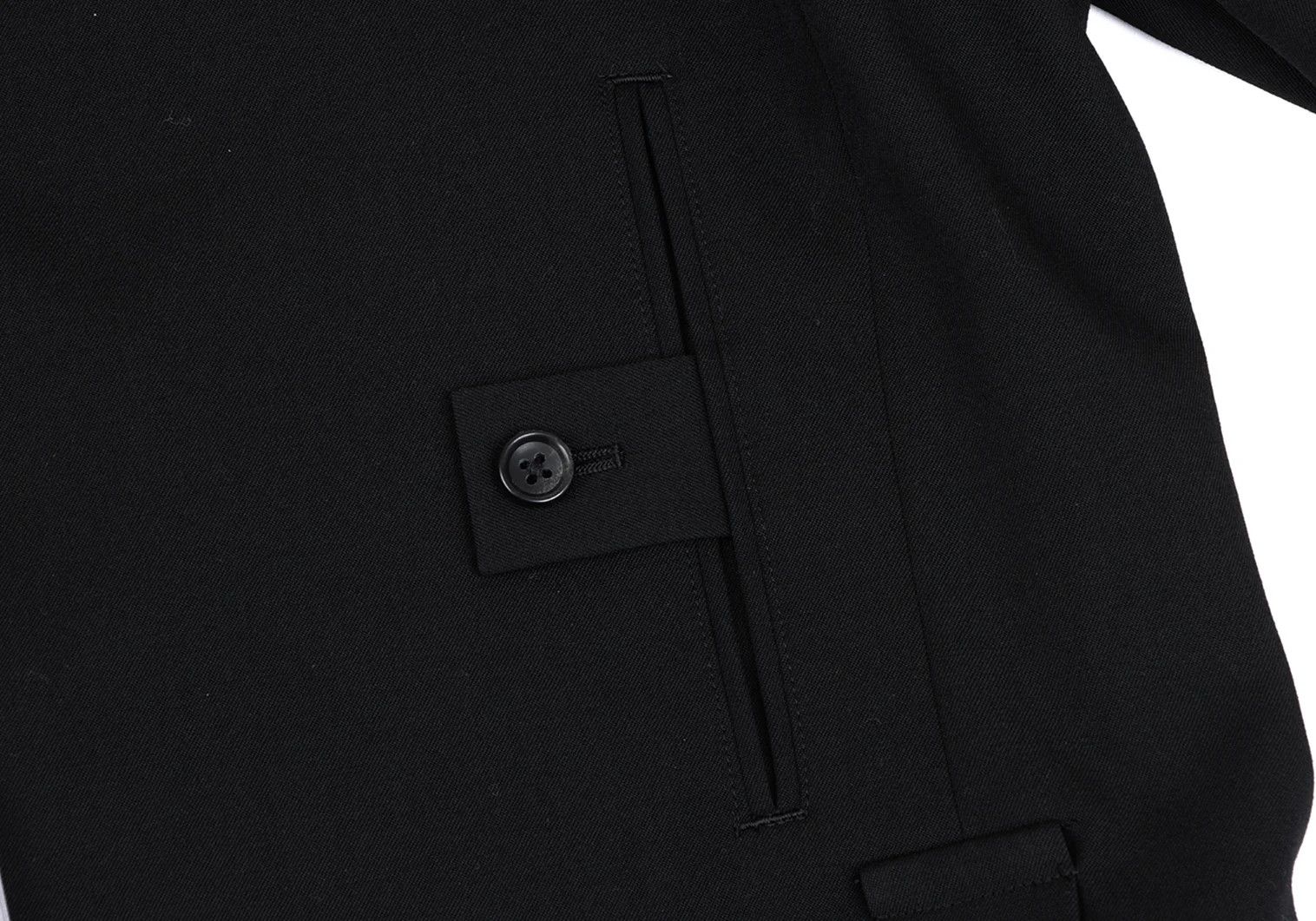 Yohji Yamamoto Yohji Yamamoto Wool Gabardine Jacket Black 3 Size US L / EU 52-54 / 3 - 11 Thumbnail