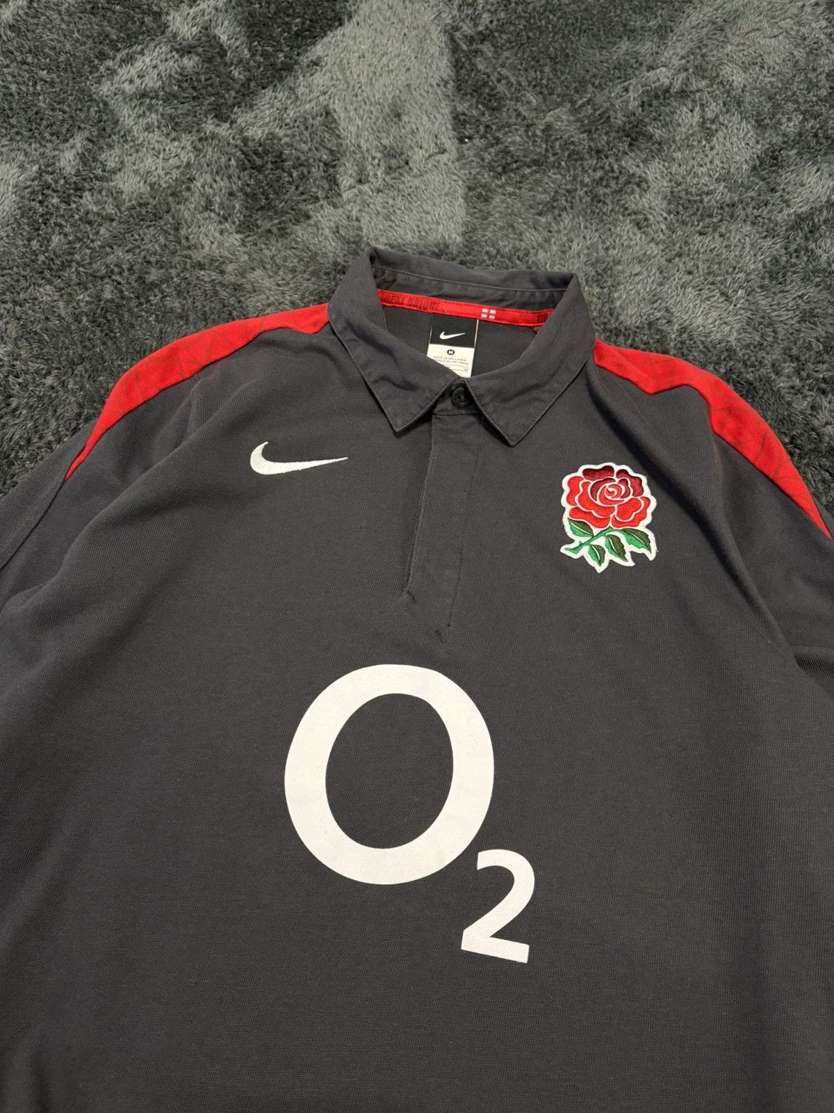 Nike Vintage 2000s Nike England Y2K Rugby Longsleeve Size US M / EU 48-50 / 2 - 3 Thumbnail