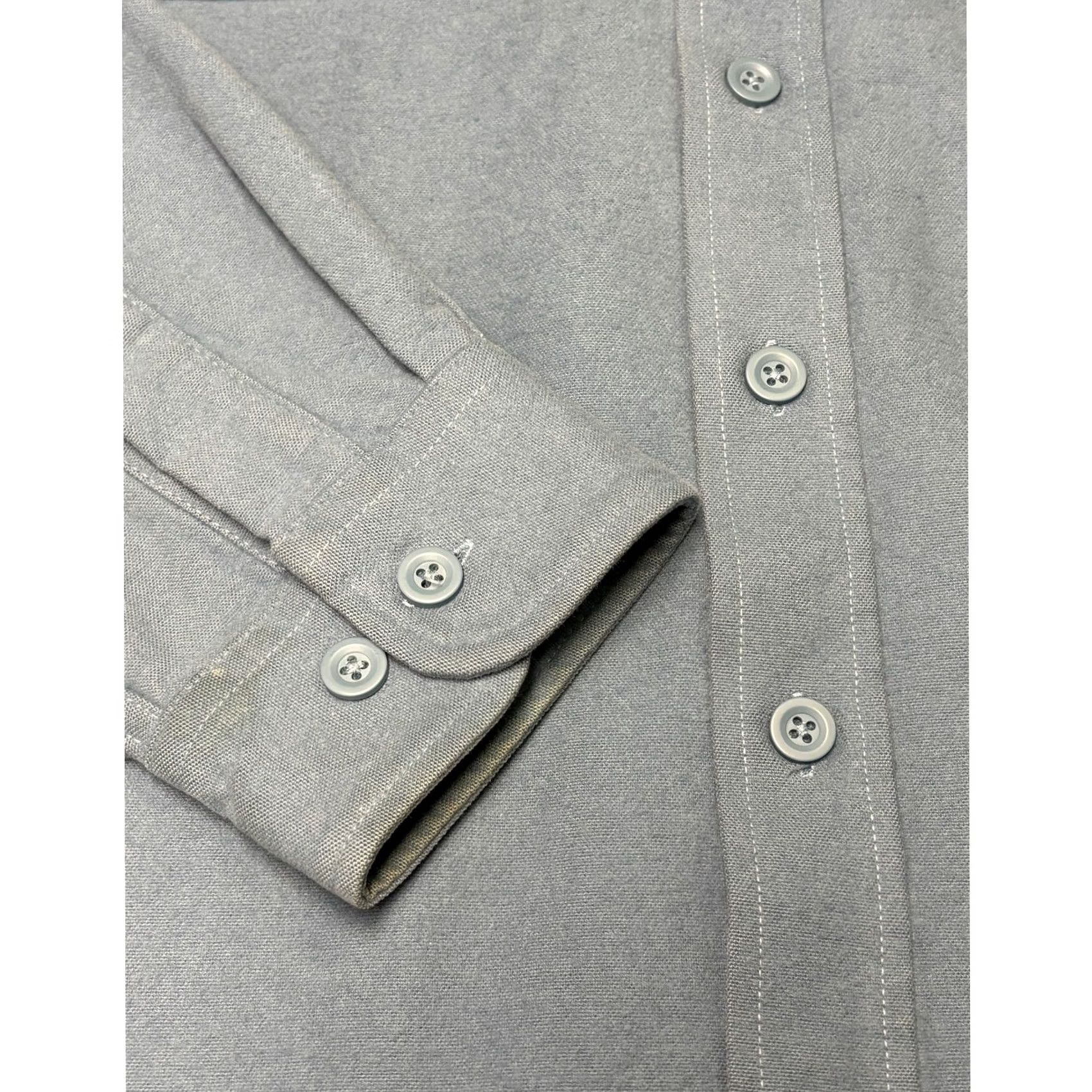 Vintage VINTAGE LL Bean Chamois Cloth Shirt Mens XL Tall Blue Heavyweight Cotton Button Down Size US XL / EU 56 / 4 - 3 Thumbnail