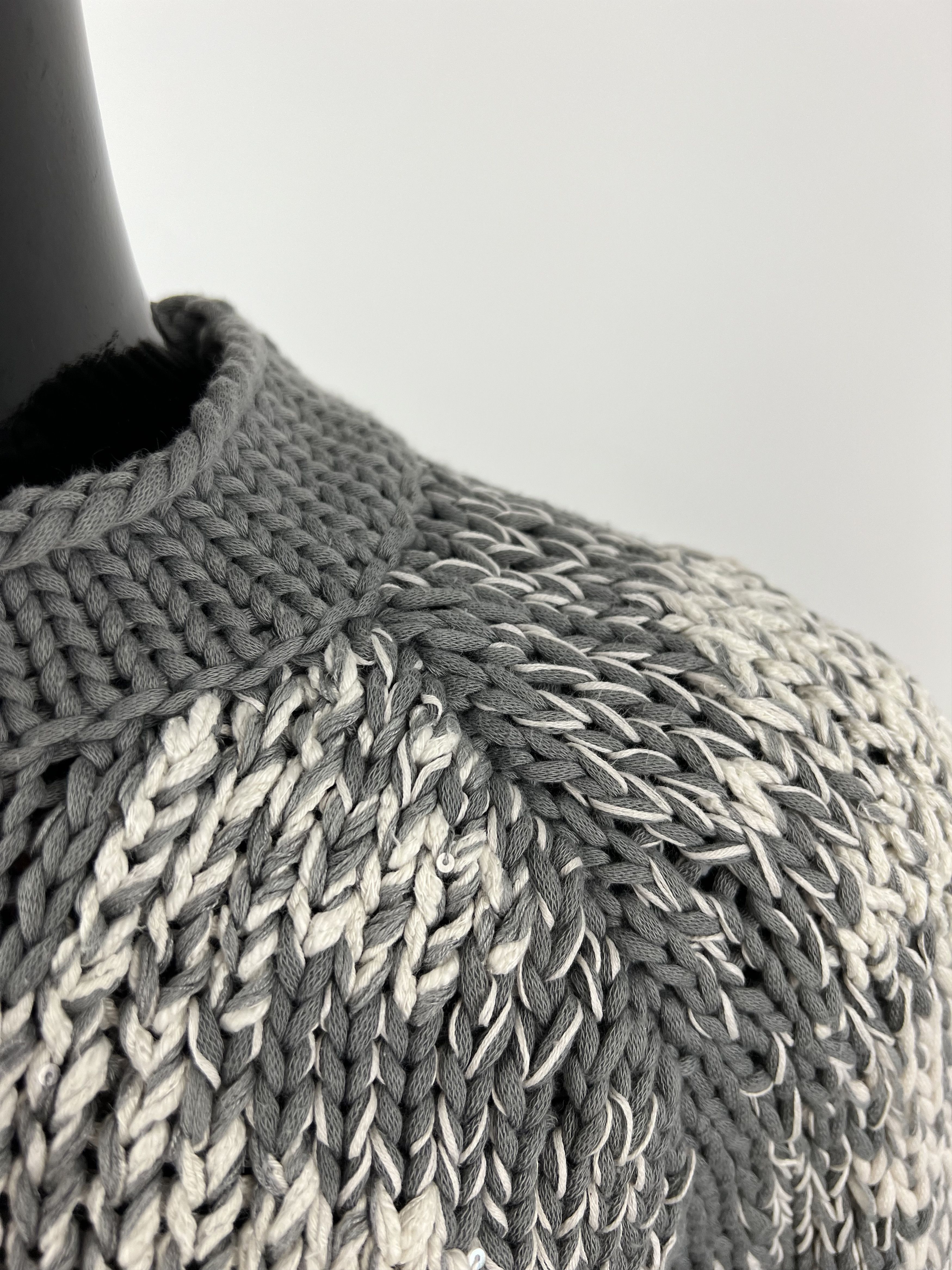 Brunello Cucinelli Brunello Cucinelli Cotton Linen Silk Sequins Sweater Size L Size L / US 10 / IT 46 - 10 Thumbnail
