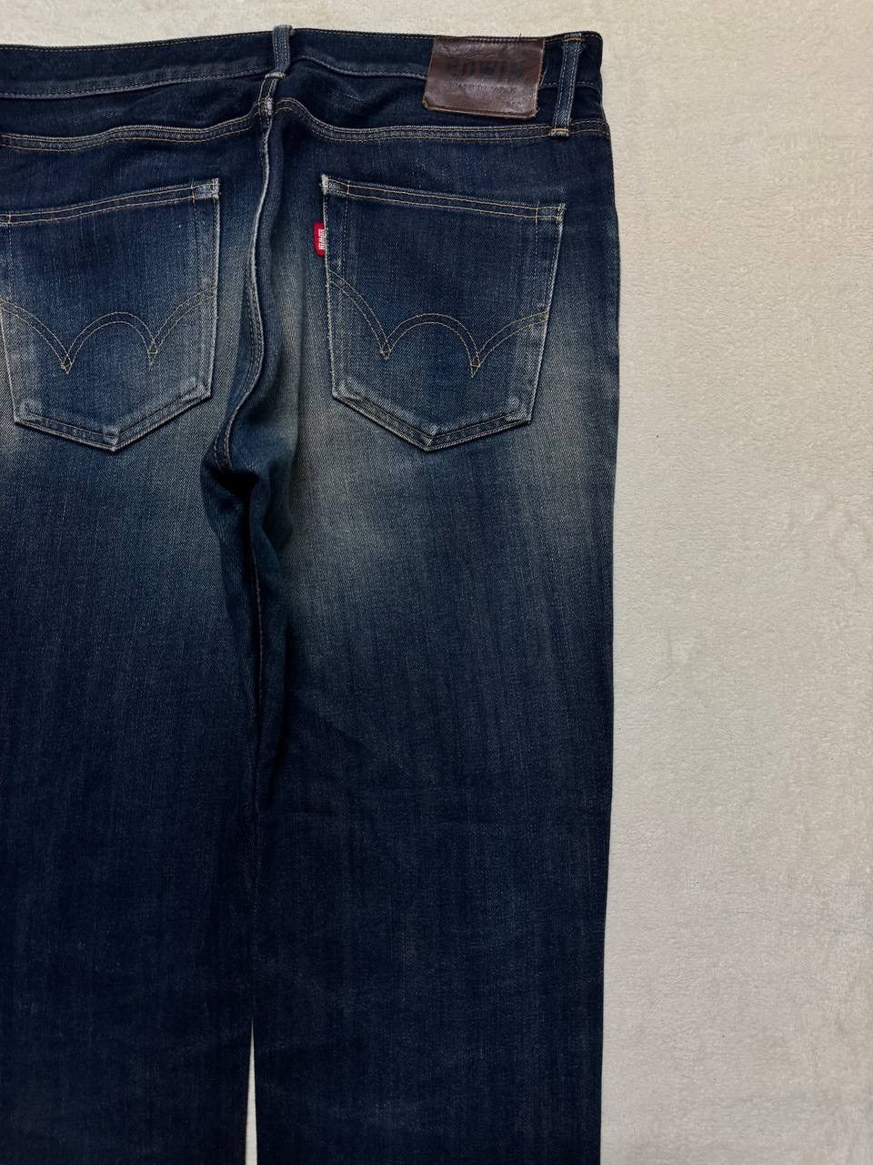 Edwin INSANE Edwin Rusty Mudwash Distress Dark Jean Made In Japan Size US 35 - 17 Thumbnail