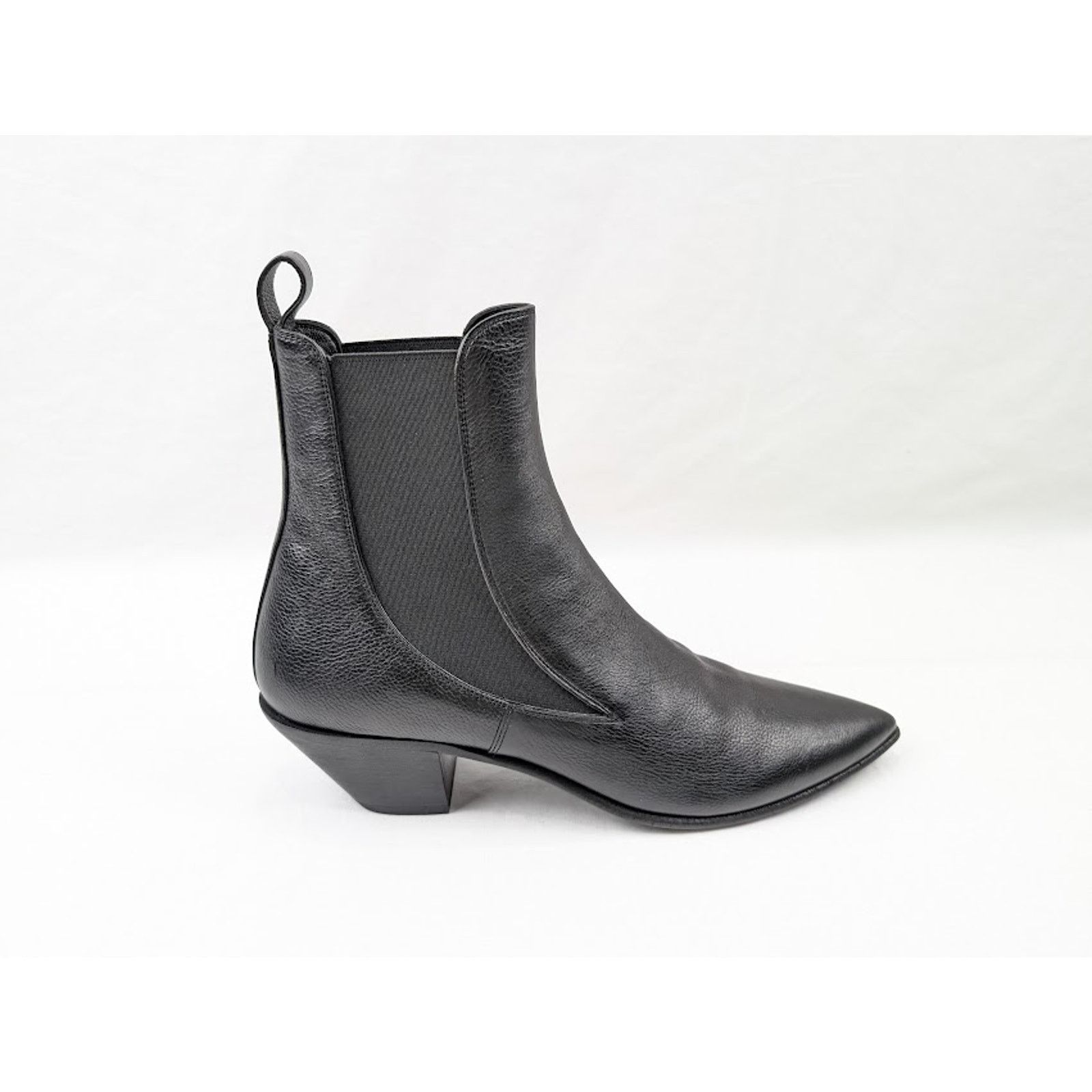 Saint Laurent Black Leather banana Men\'s Boots Leather boots Yves Saint Laurent Black size 43.5 EU in  main image 2
