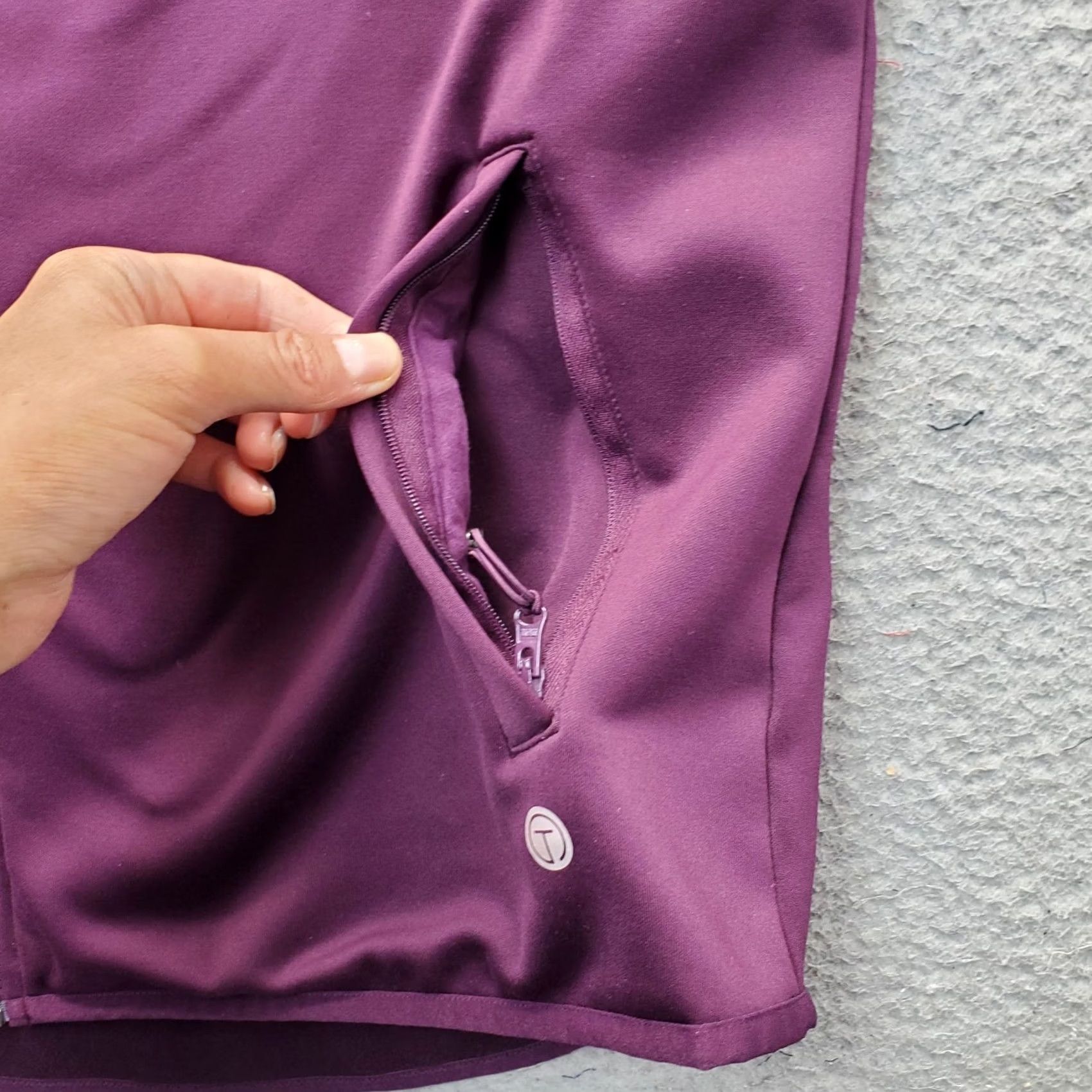 Talbots Talbots Jacket Women XL Purple Fleece Lined Stretch Mock Neck Zip Up Outdoor EUC Womens XL Purple Zip Up Jacket Size XL / US 12-14 / IT 48-50 - 7 Thumbnail