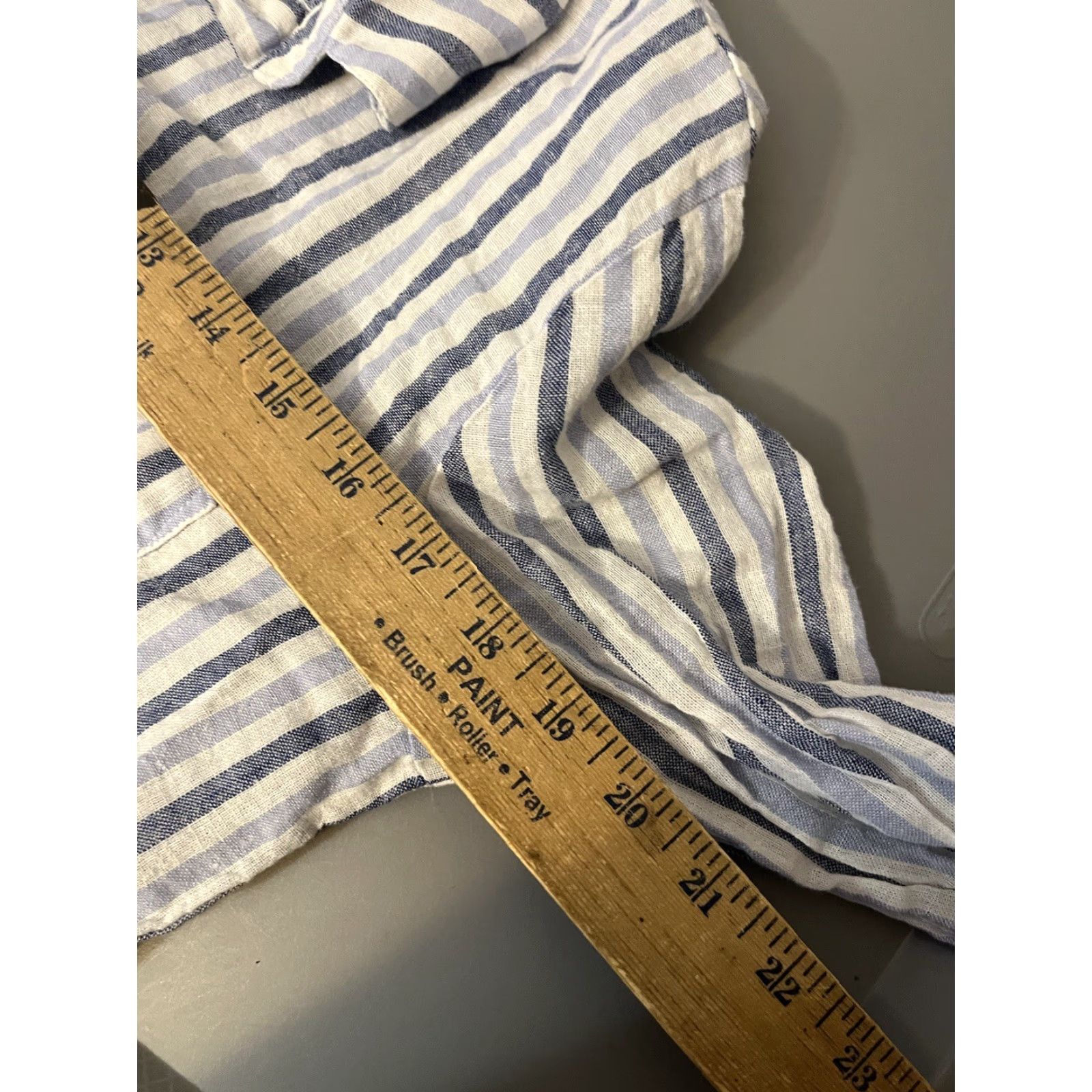 Sanctuary Sanctuary Shirt, Blouse, Women, S, Blue, Linen & Cotton, Striped, Small, Colorful, Sanctuary, 90s? Size S / US 4 / IT 40 - 6 Thumbnail