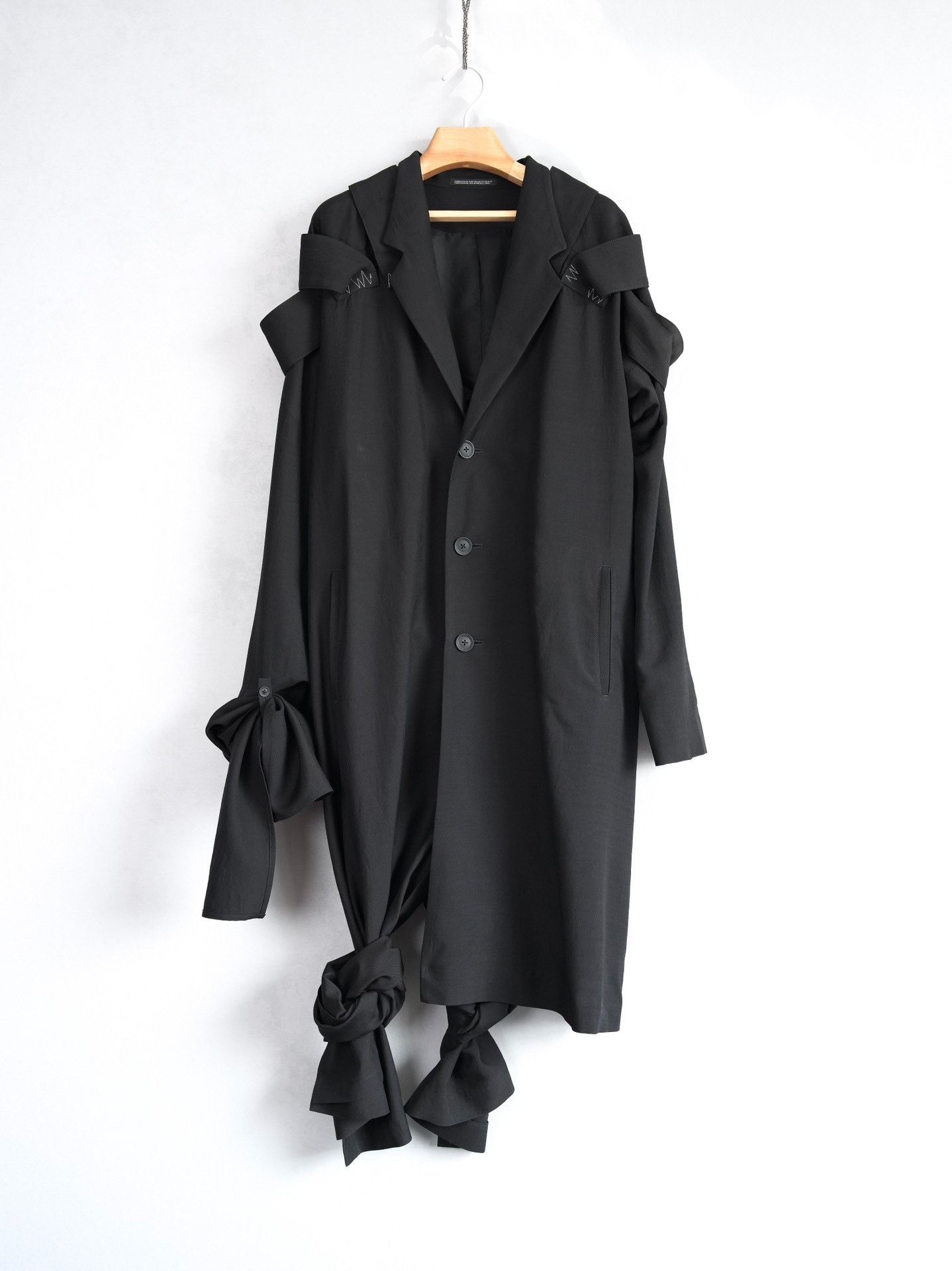 Yohji Yamamoto Yohji Yamamoto 24SS Asymmetric Rope Knot Coat Size US M / EU 48-50 / 2 - 1 Thumbnail