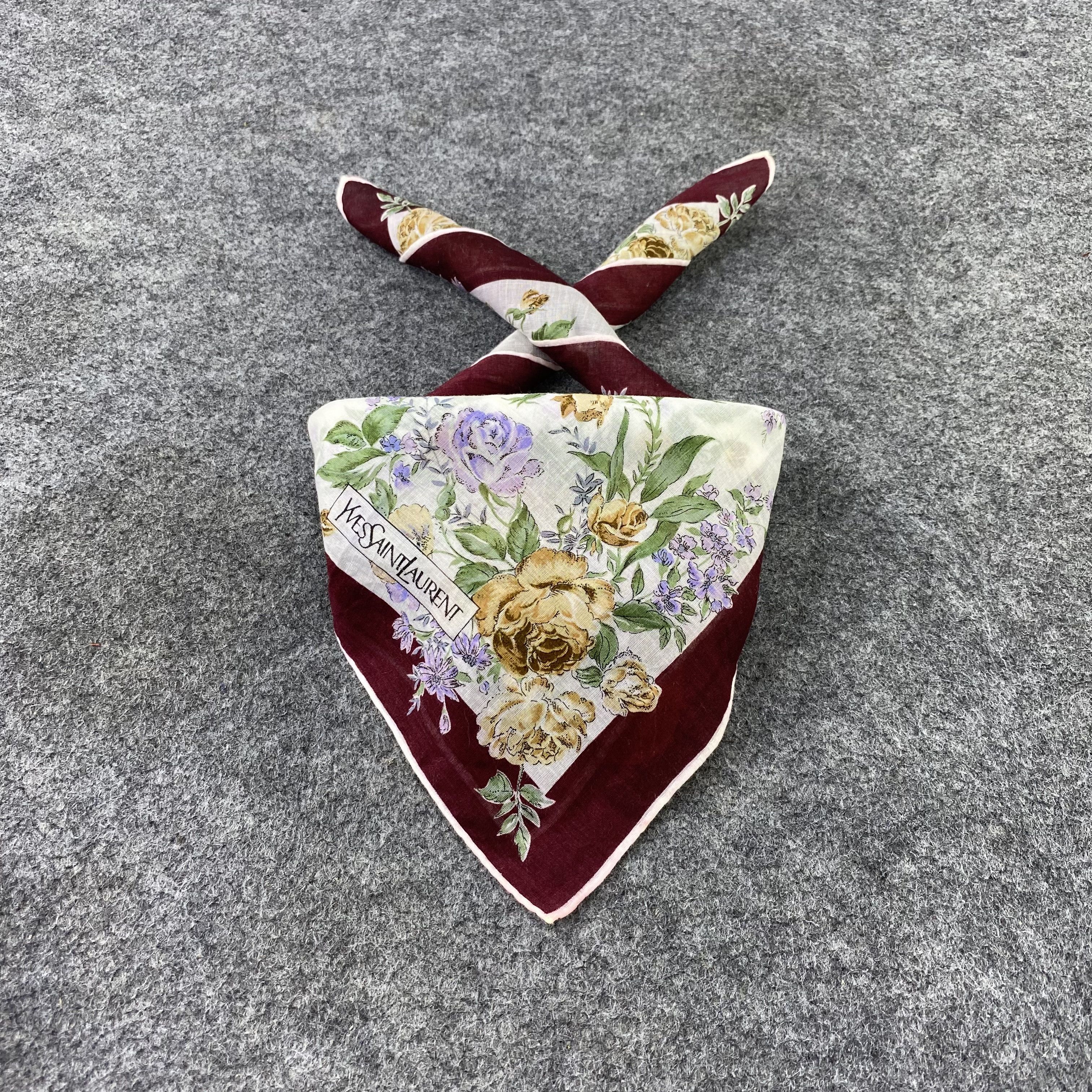 Vintage × Yves Saint Laurent Yves Saint Laurent Handkerchief / Bandana /Neckerchief-B1001 Size ONE SIZE - 2 Thumbnail