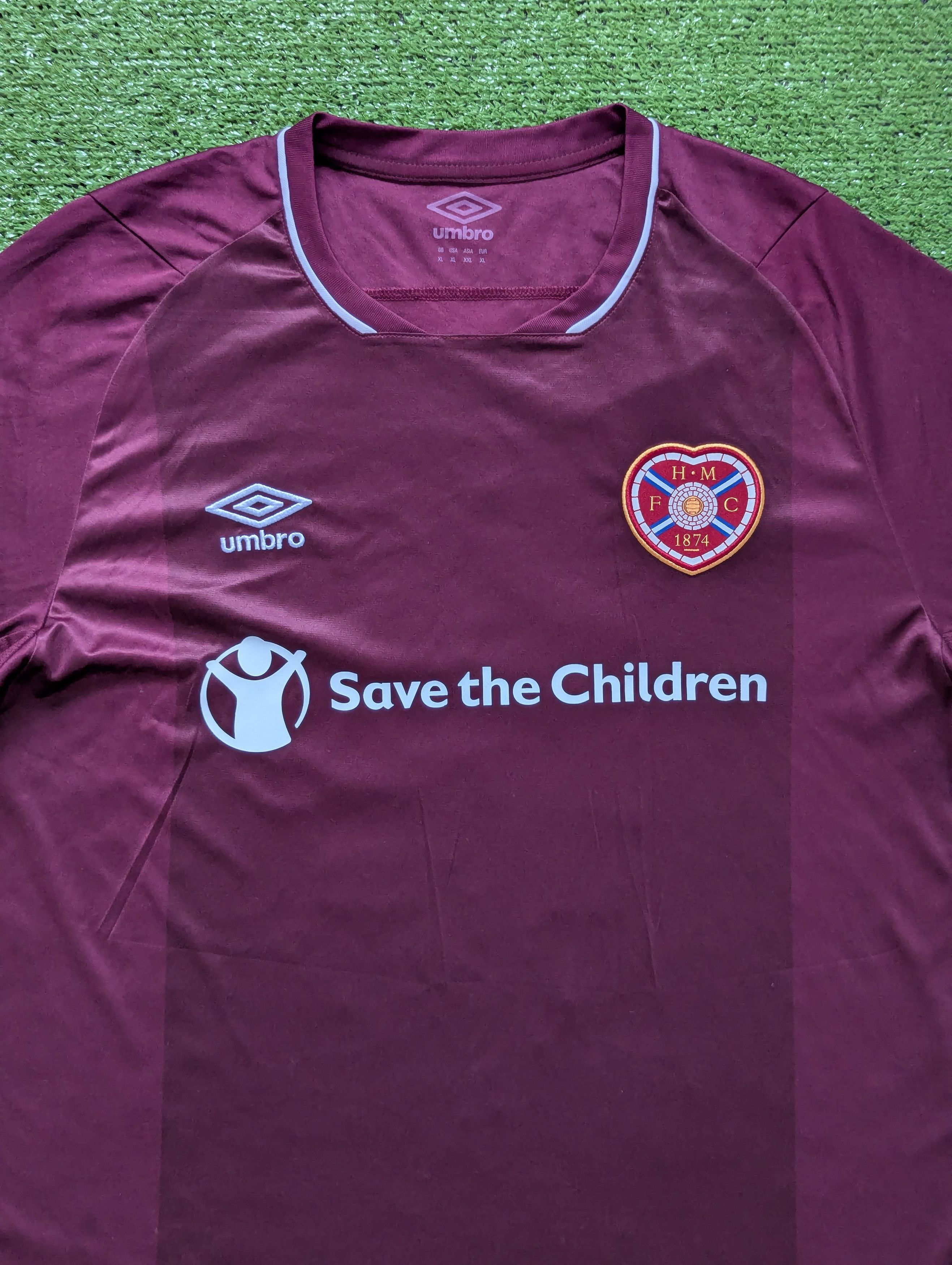 Umbro HEART OF MIDLOTHIAN 2018/2019 HOME FOOTBALL NAISMITH #14 Size US XL / EU 56 / 4 - 5 Thumbnail