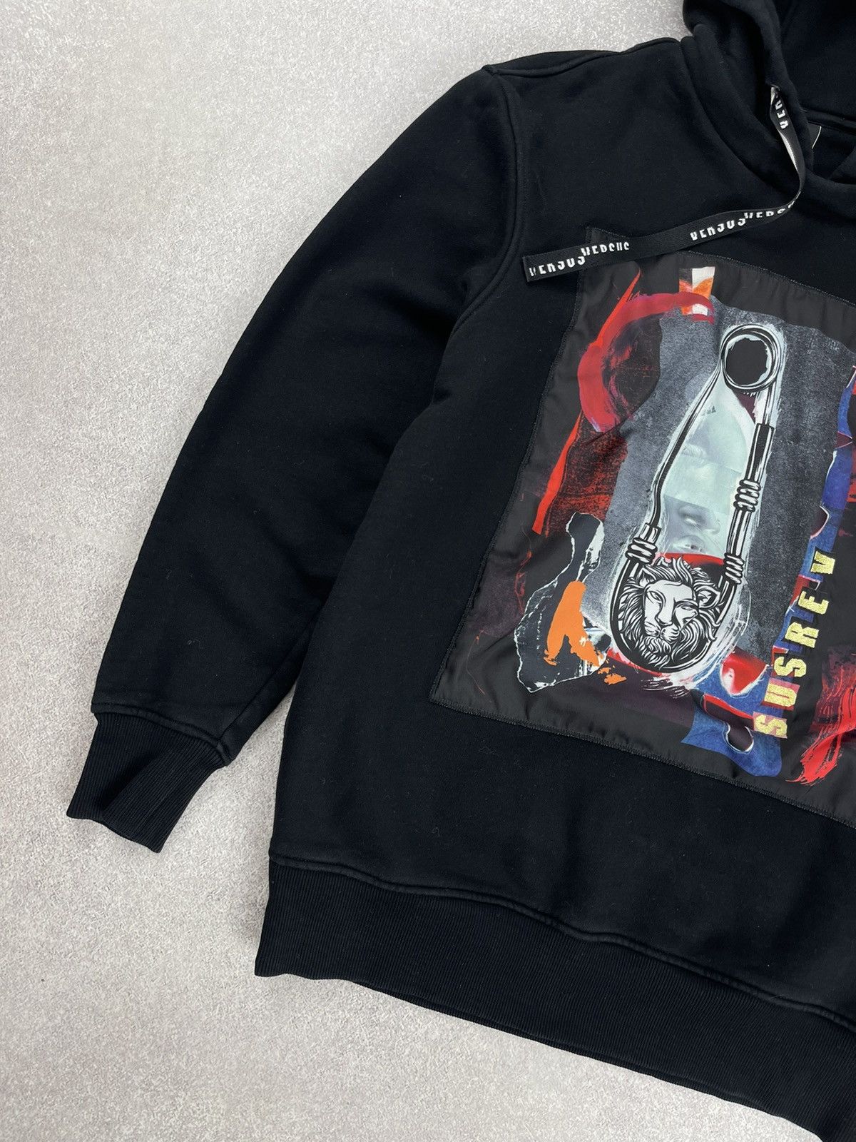 Versace × Versus Versace Versus Versace Big Logo Hoodie Black Women’s Size S / US 4 / IT 40 - 3 Thumbnail