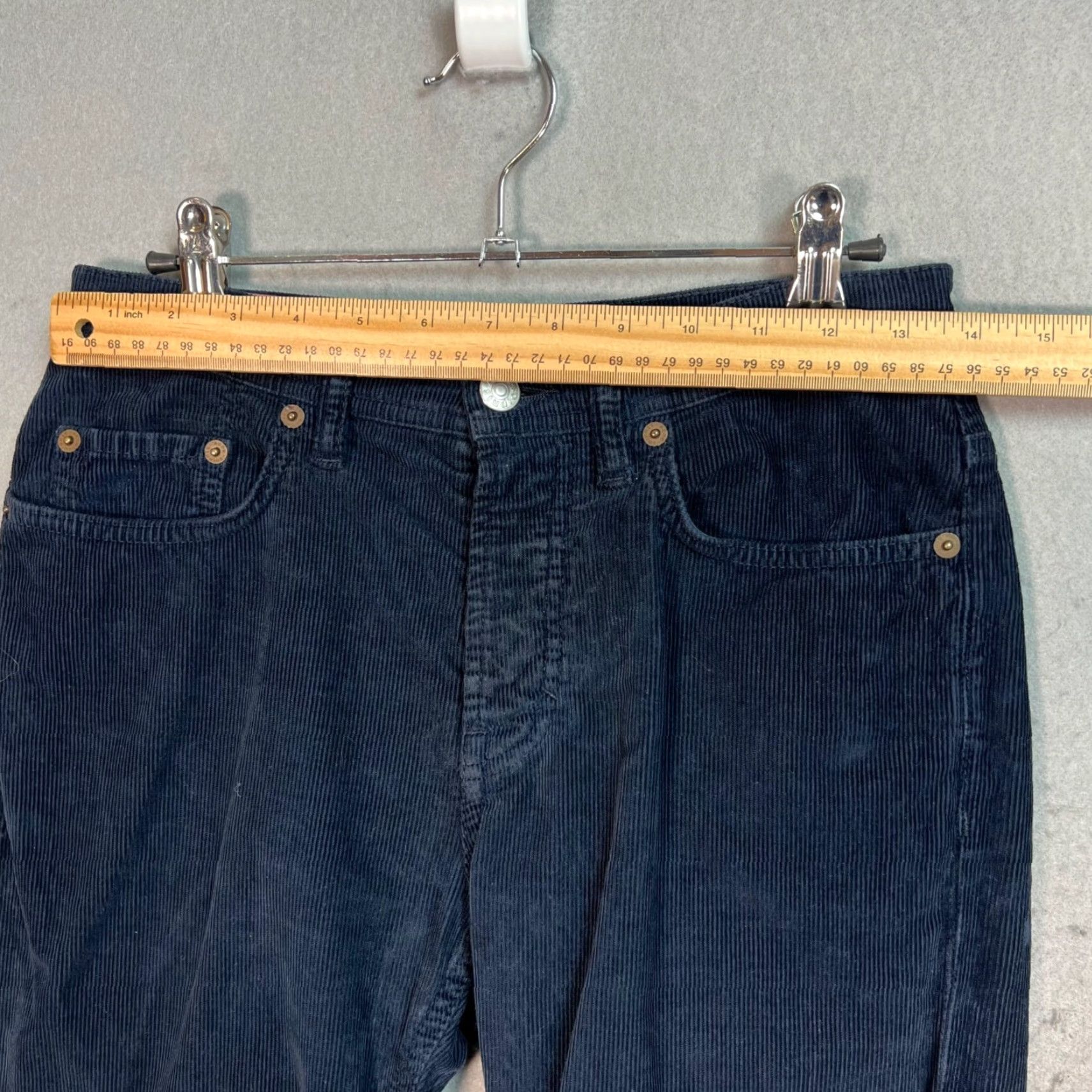 Acne Studios ACNE STUDIOS Womens Blue Corduroy Pants Size 27 Slim Fit Tapered Chino Made in Italy Size 27" / US 4 / IT 40 - 5 Thumbnail