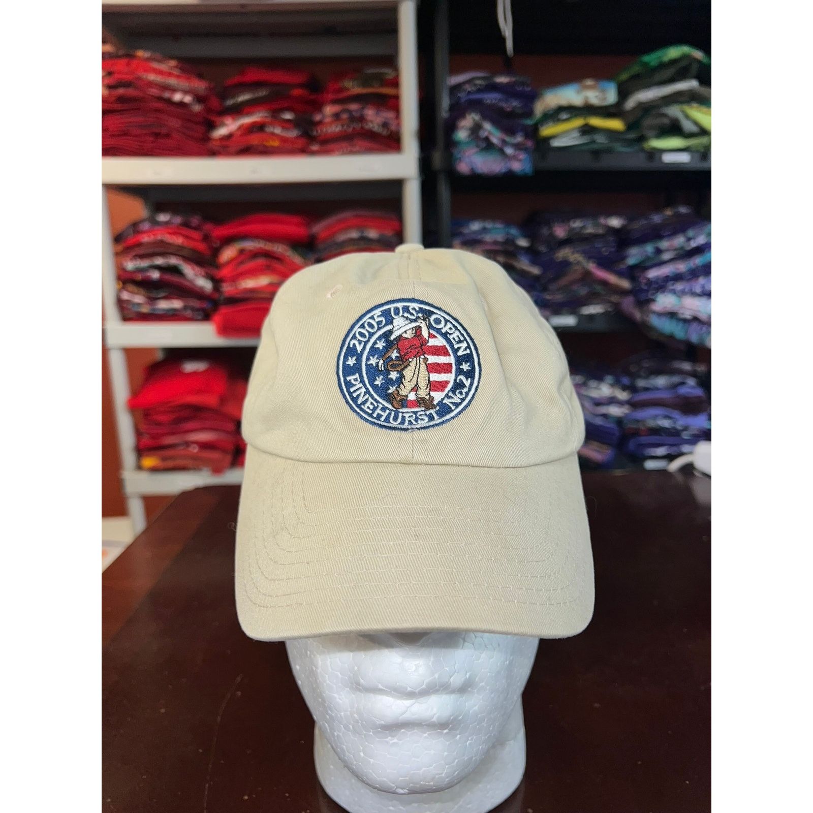 Vintage Vintage US Open Hat 2005 U.S. Pinehurst No. 2 Golfing Cap OS Size ONE SIZE - 1 Thumbnail