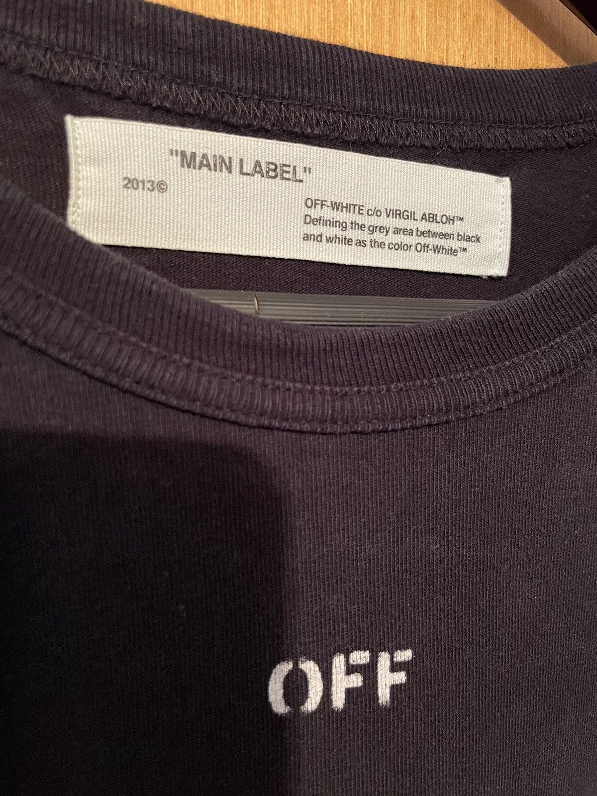 Off-White Off-White Black L/S Arrow Logo Print T-shirt Diagonals Tee Size US S / EU 44-46 / 1 - 7 Thumbnail