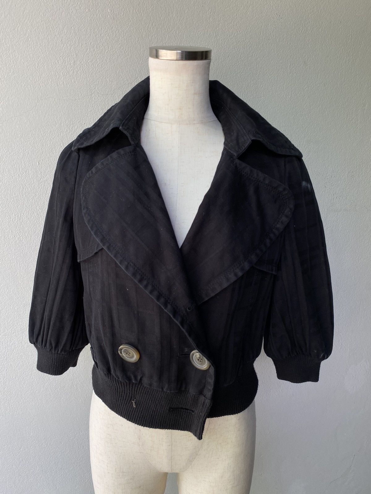 Burberry Burberry cropped black jacket Size ONE SIZE - 13 Thumbnail
