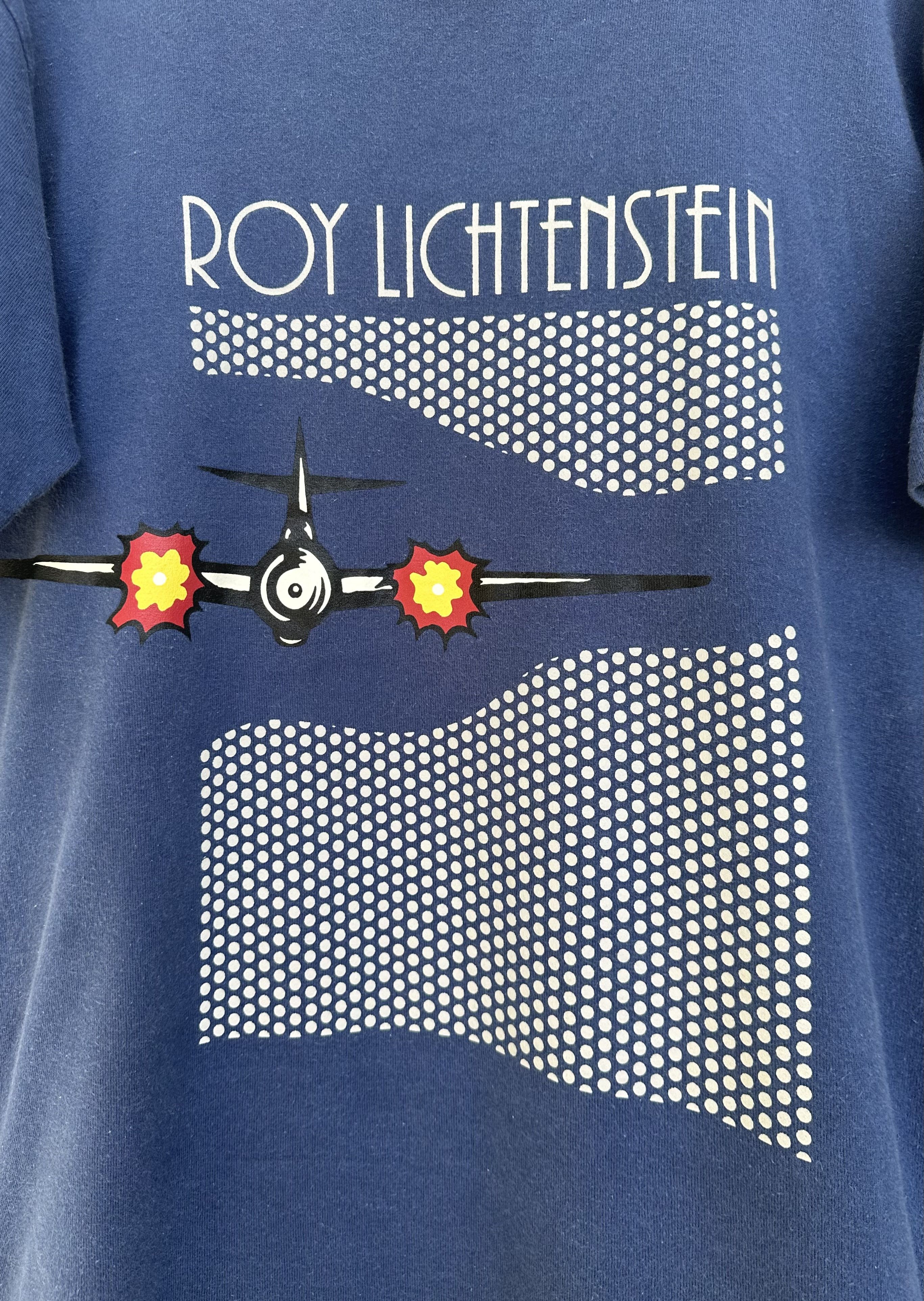 Keith Haring Vintage Roy Lichtenstein Pop Art Work Flight Fighter Jets Size US L / EU 52-54 / 3 - 3 Thumbnail