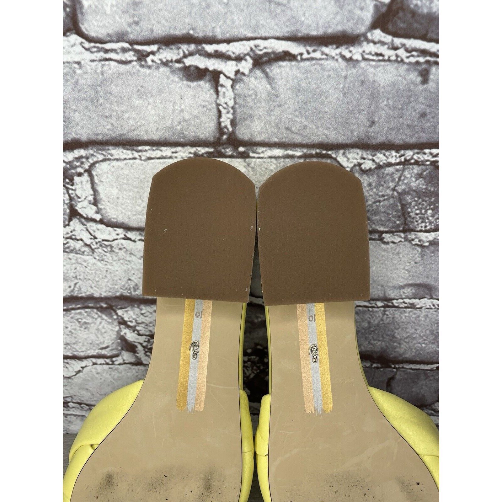 Sam Edelman Sam Edelman Dawson Yellow Knot Leather Slides Heel Sandals W Size US 10 / IT 40 - 21 Thumbnail