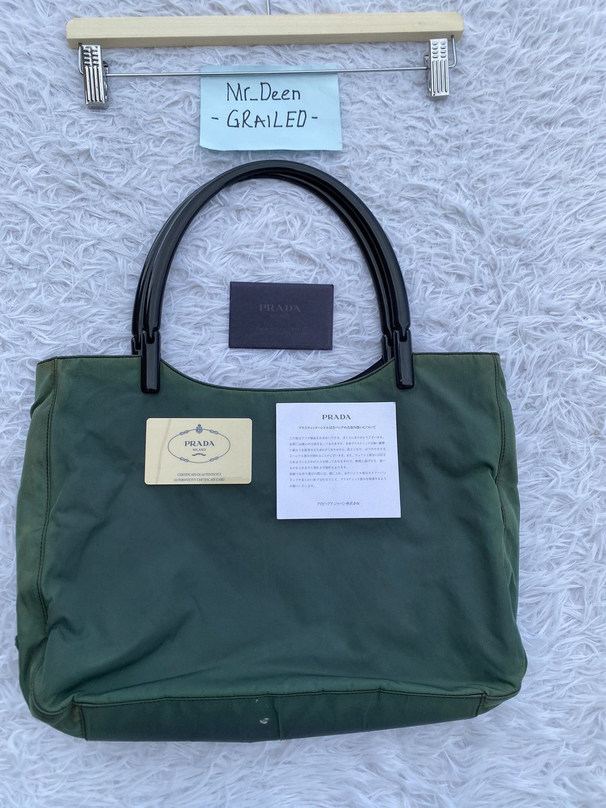 Prada Rare Vintage 1998 PRADA 100% Authentic Tote Bag Size ONE SIZE - 9 Thumbnail