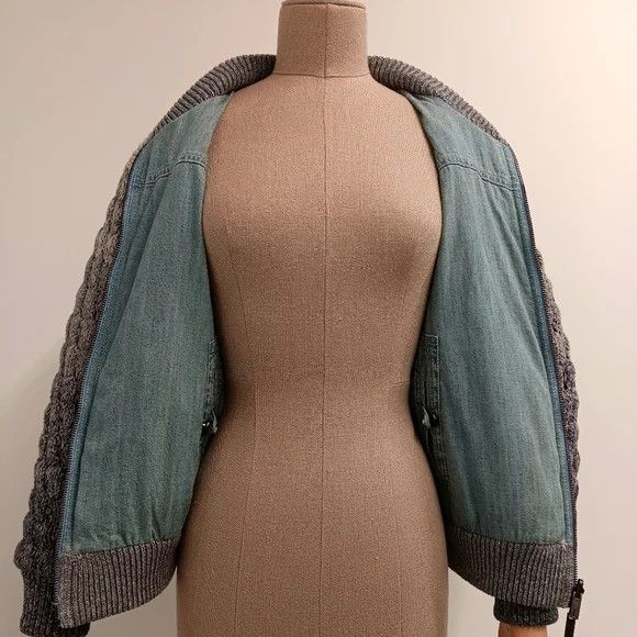 Lafayette 148 LAFAYETTE 148 NEW YORK Denim Yarn & Org Chambray Bomber - XS Size XS / US 0-2 / IT 36-38 - 11 Thumbnail