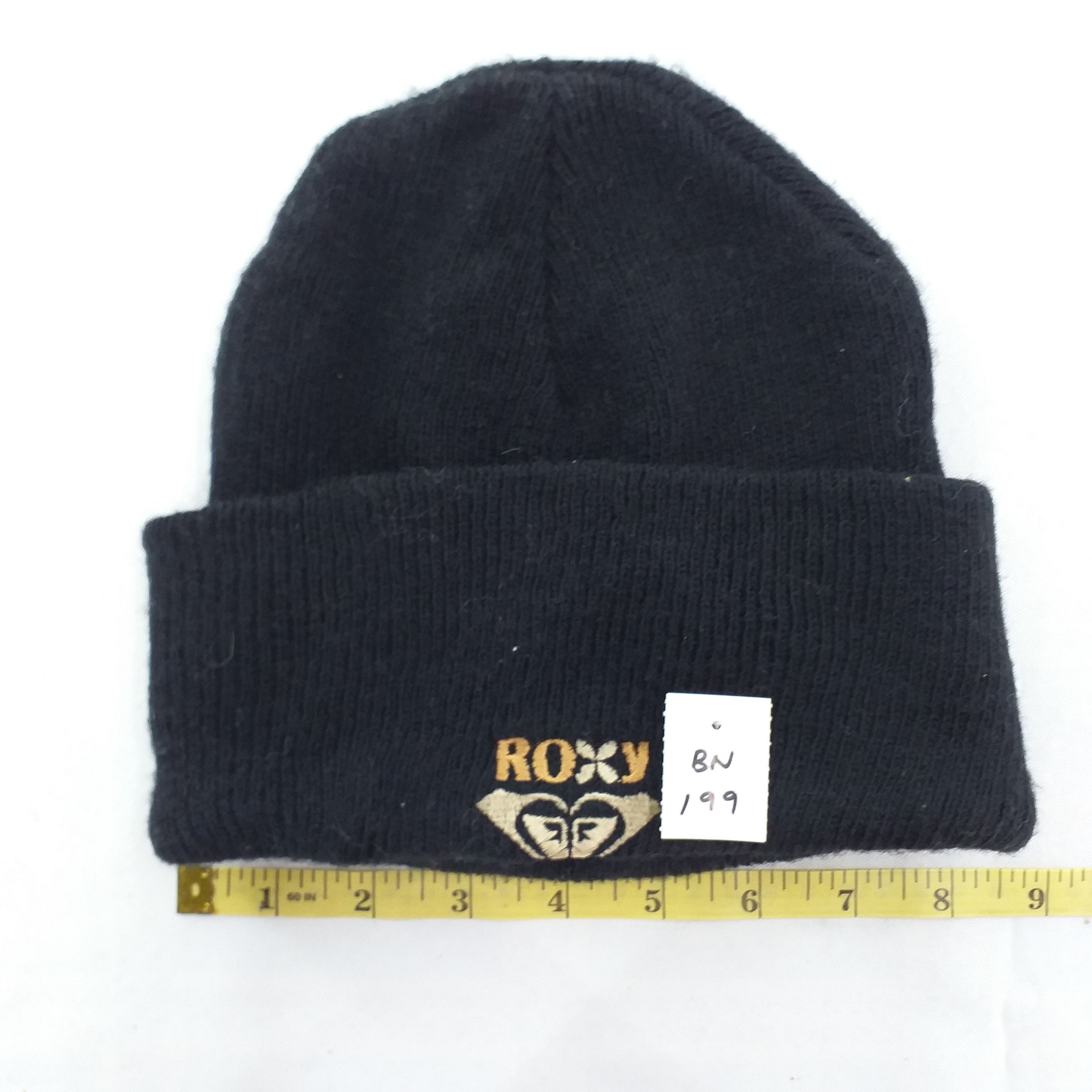 Japanese Brand Roxy Logo Embroidery Snow Cap Hat Beanie -BN199 Size ONE SIZE - 3 Thumbnail
