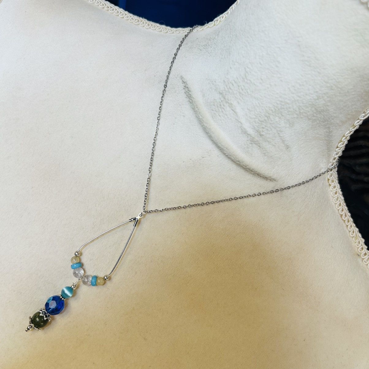 Handmade Handcrafted vintage bead changeable charm pendant necklace Size ONE SIZE - 1 Thumbnail