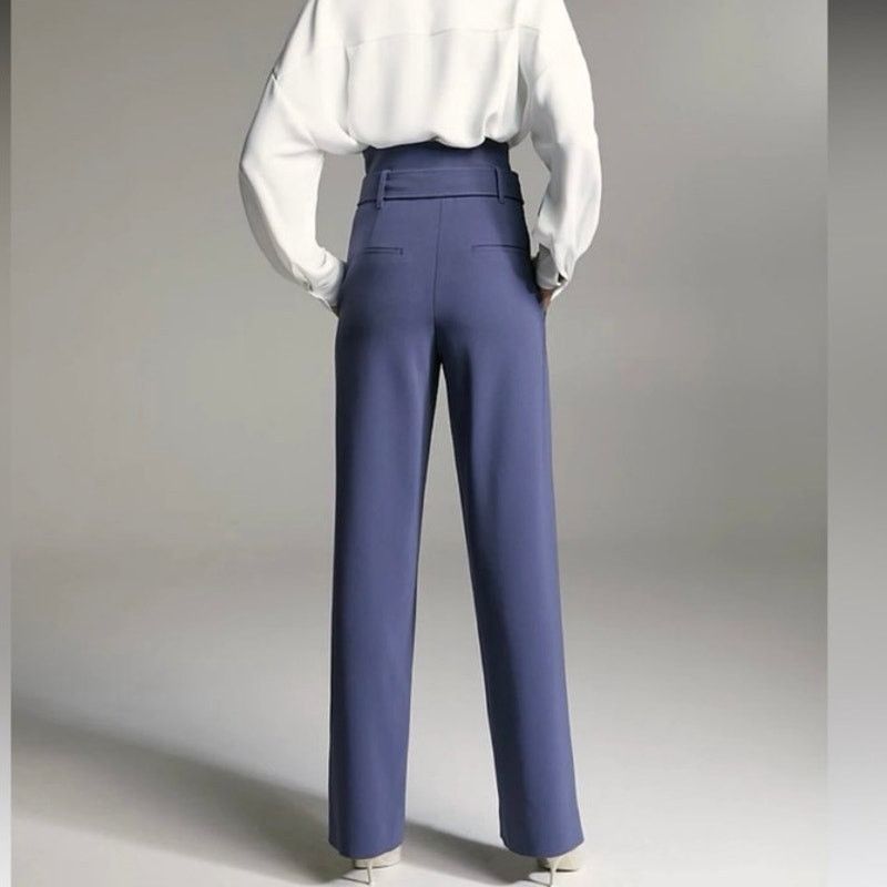 Aritzia BABATON Power Pant High Waisted Belted Dive Blue Size 2 Size 26" / US 2 / IT 38 - 3 Thumbnail
