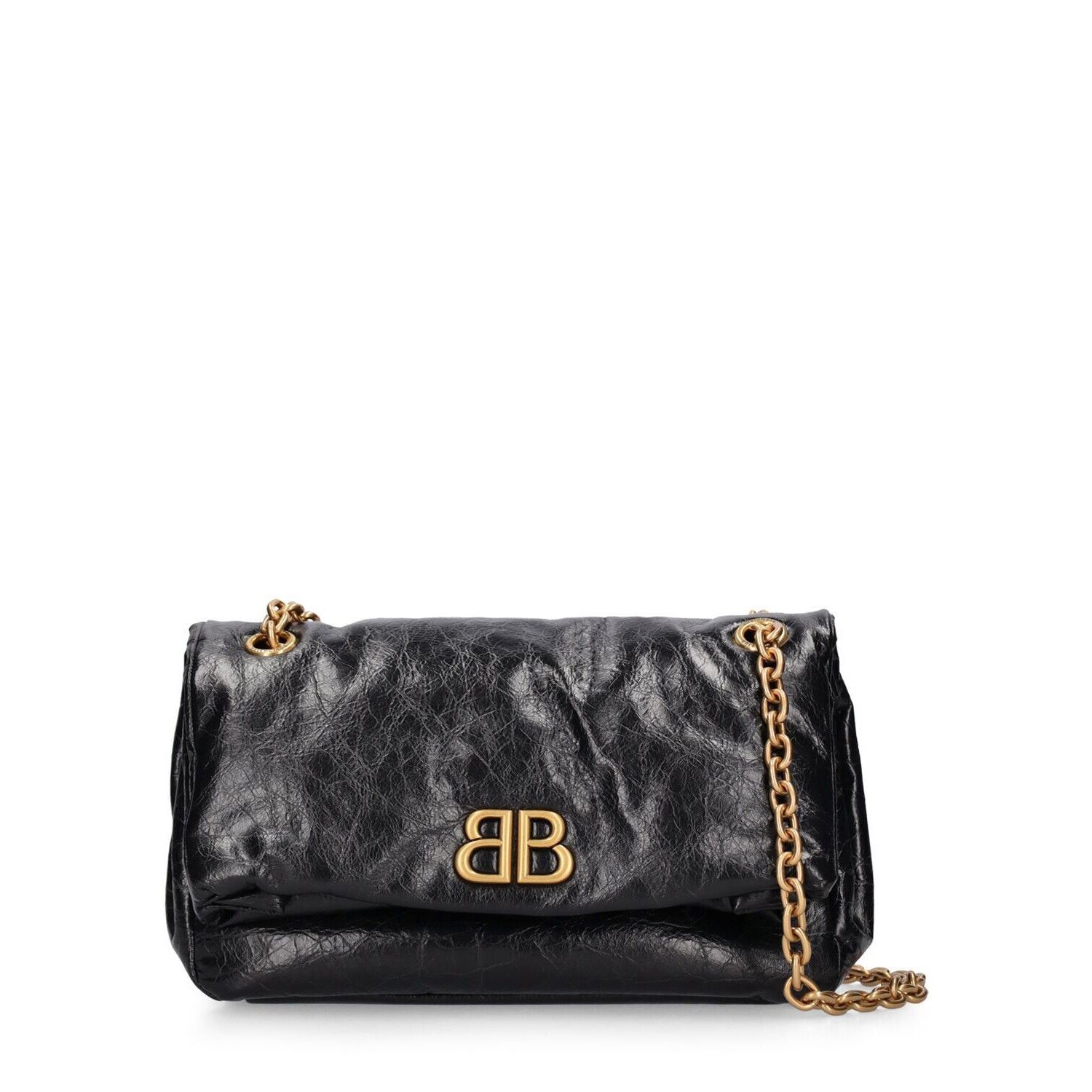 Balenciaga BALENCIAGA Monaco Small $2590 Black Leather Shoulder Bag New Size ONE SIZE - 1 Thumbnail